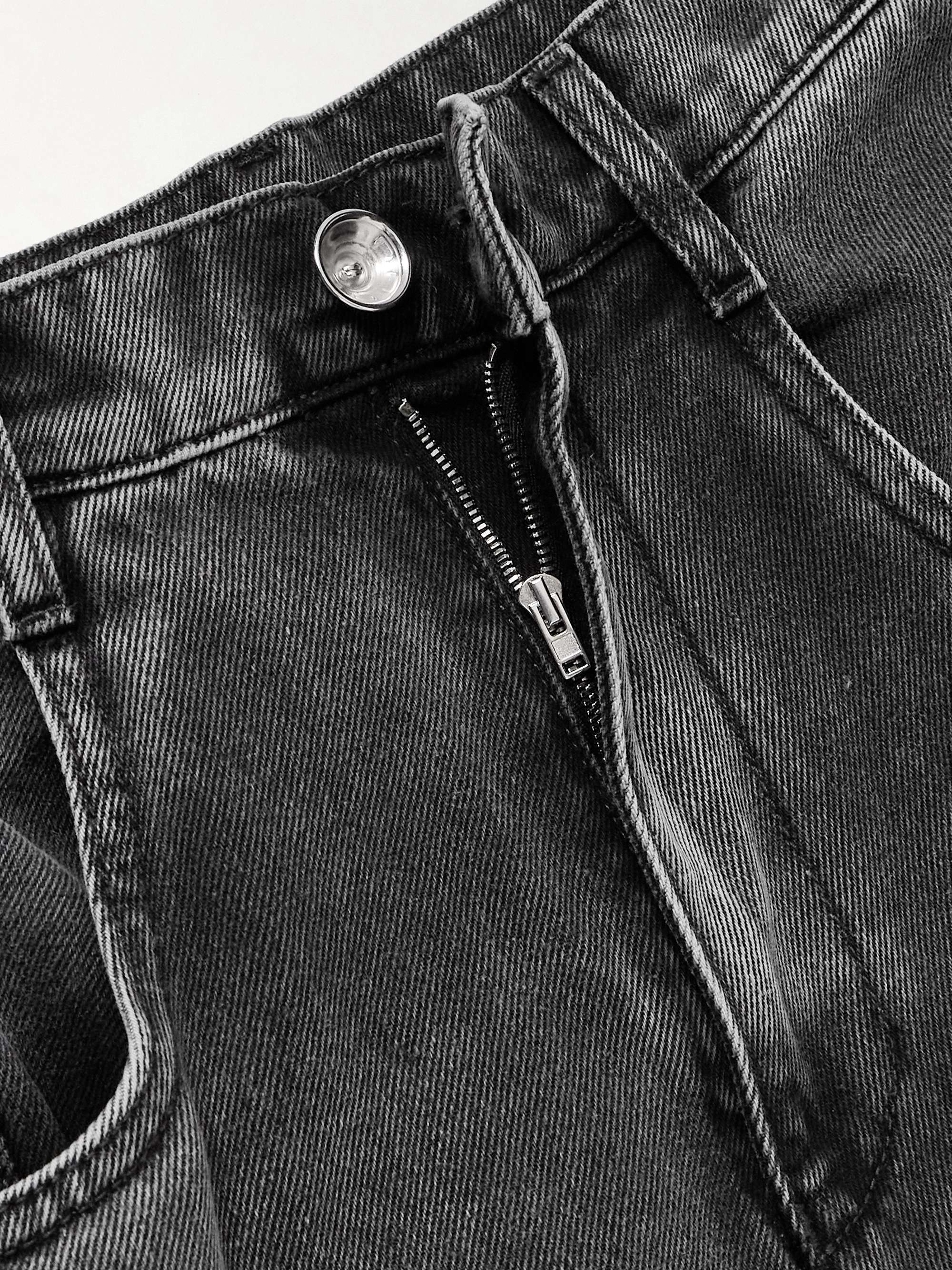 Cutout high-rise wide-leg jeans view