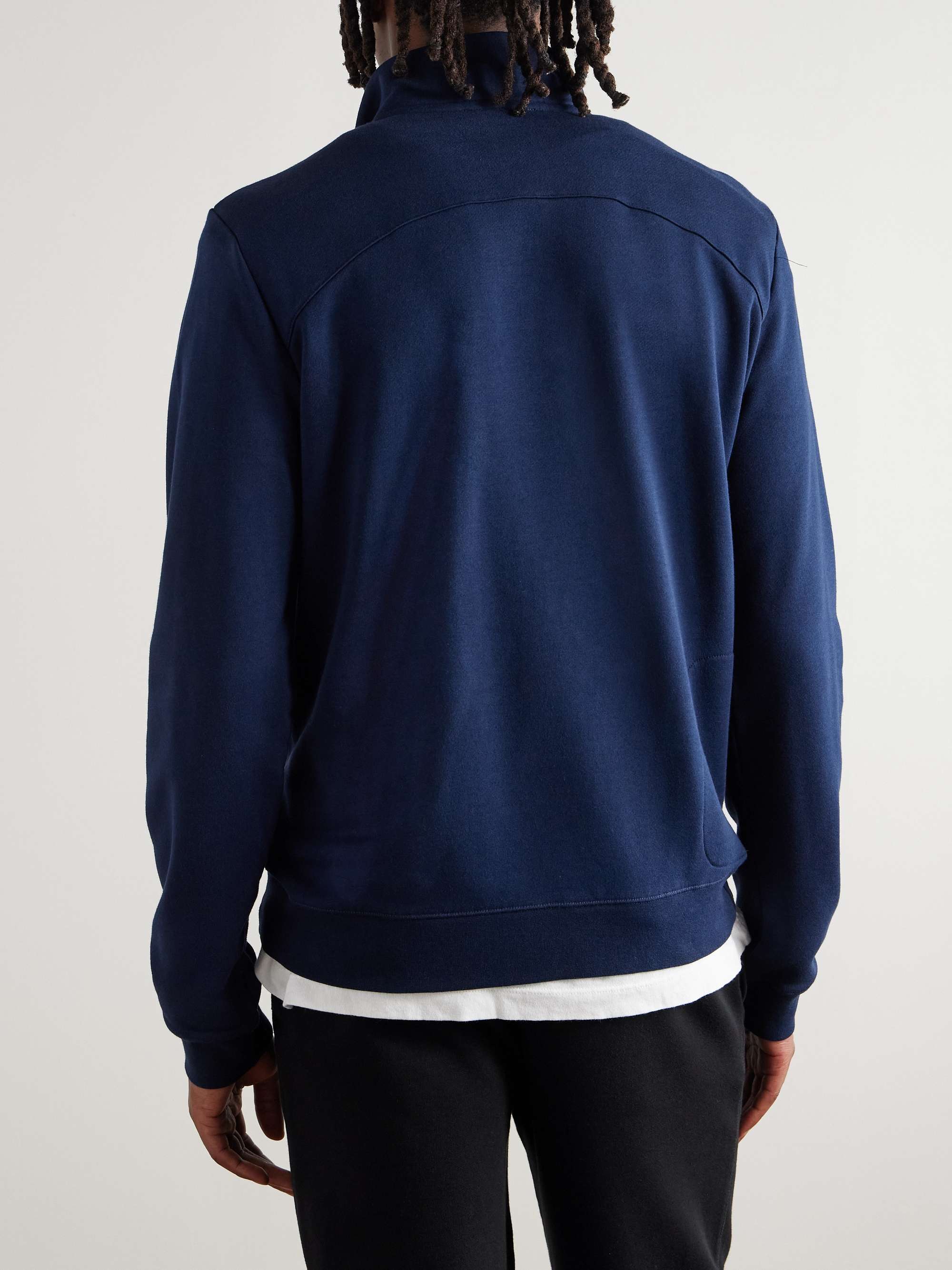 Quinn Cotton and Modal-Blend Jersey Half-Zip Sweatshirt view