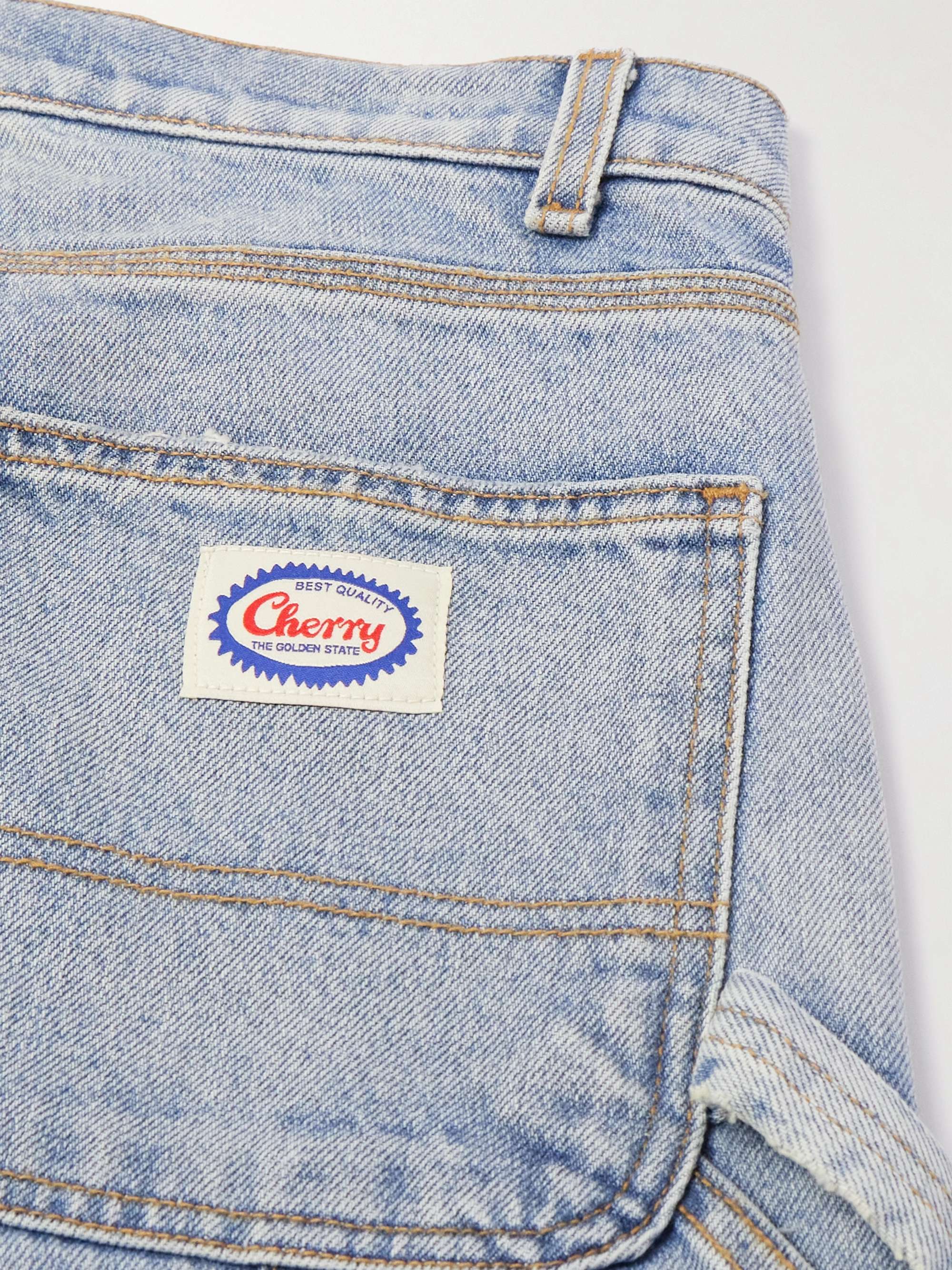 Double Knee Wide-Leg Jeans view