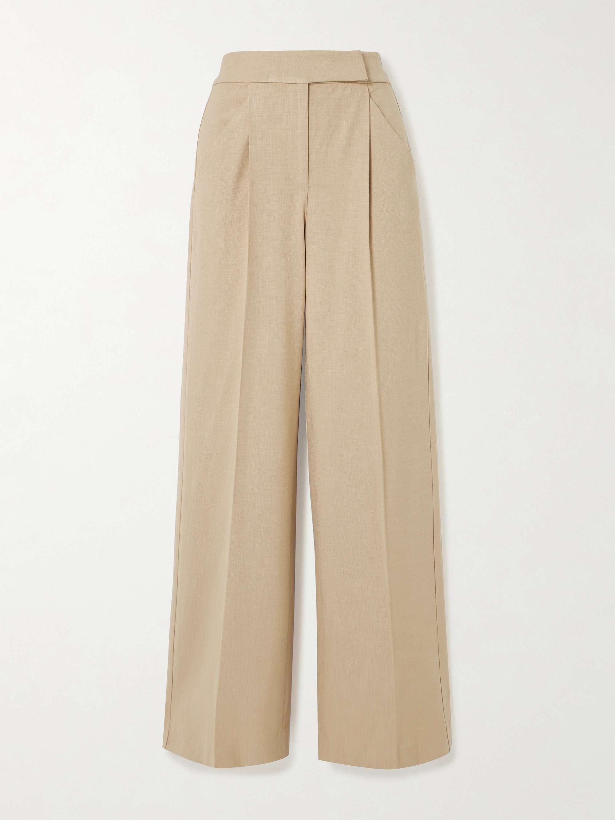Marbeau pleated woven wide-leg pants view