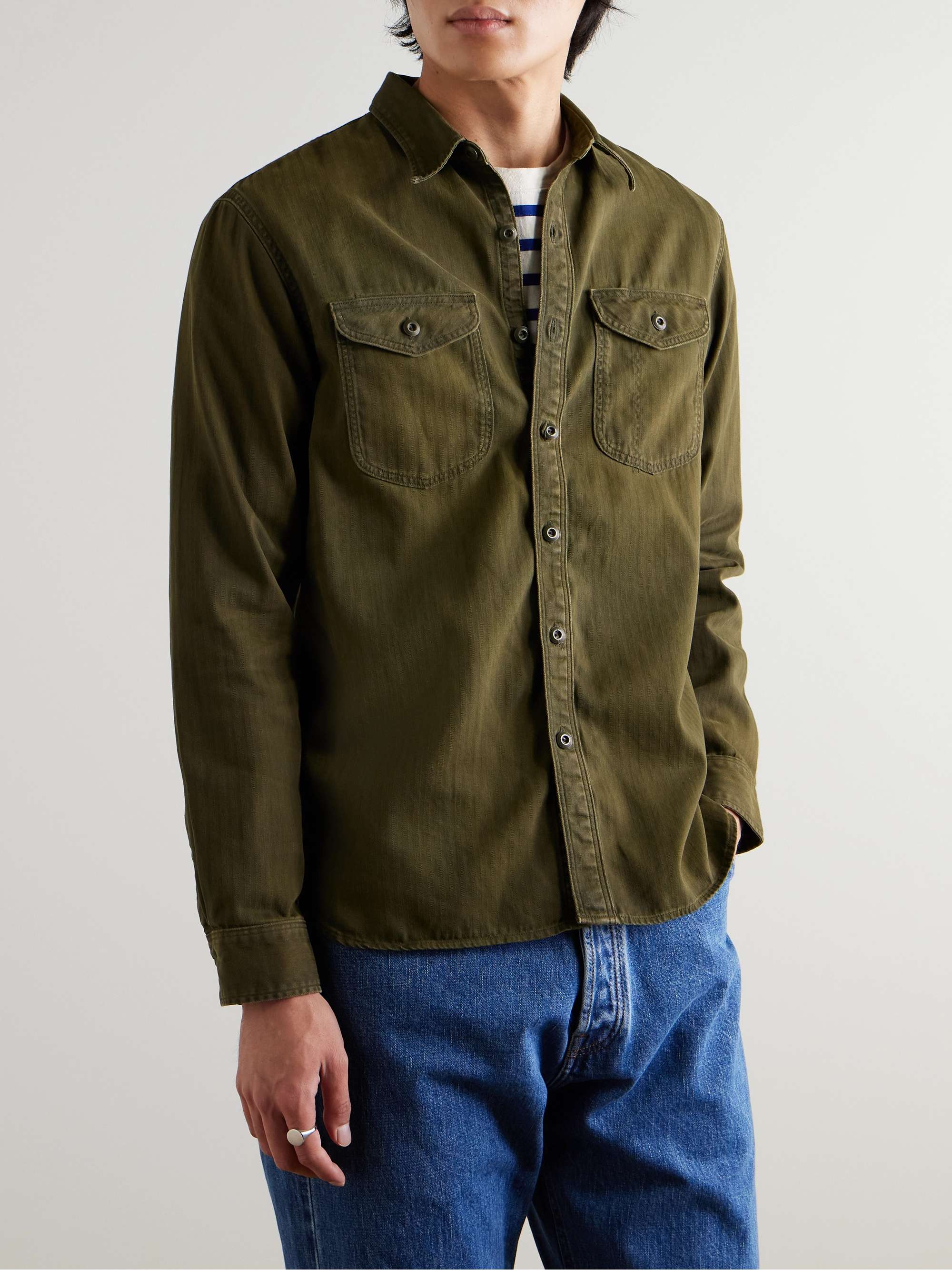 Preston Cotton-Twill Overshirt view