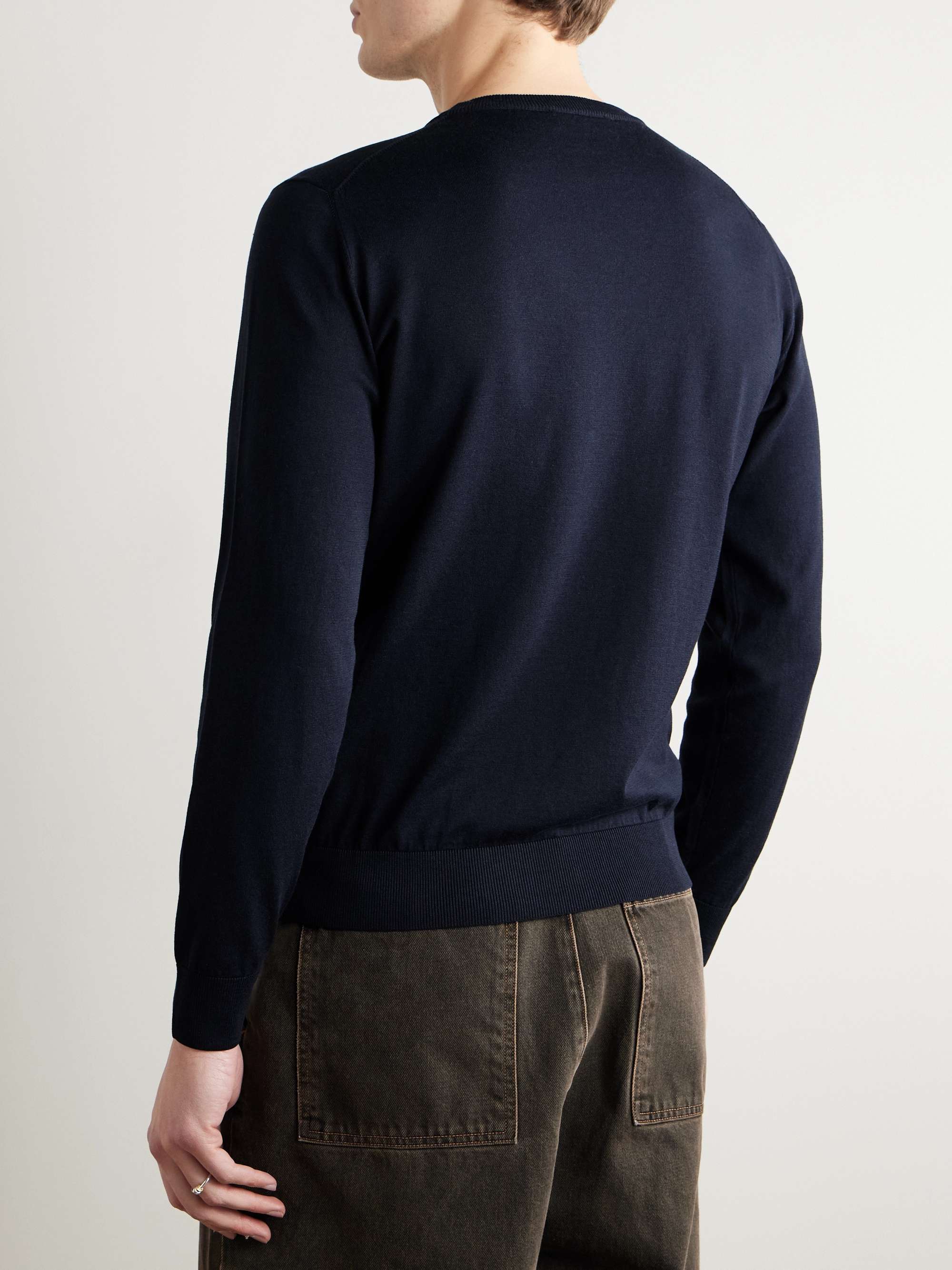 Silk and Cotton-Blend Sweater view