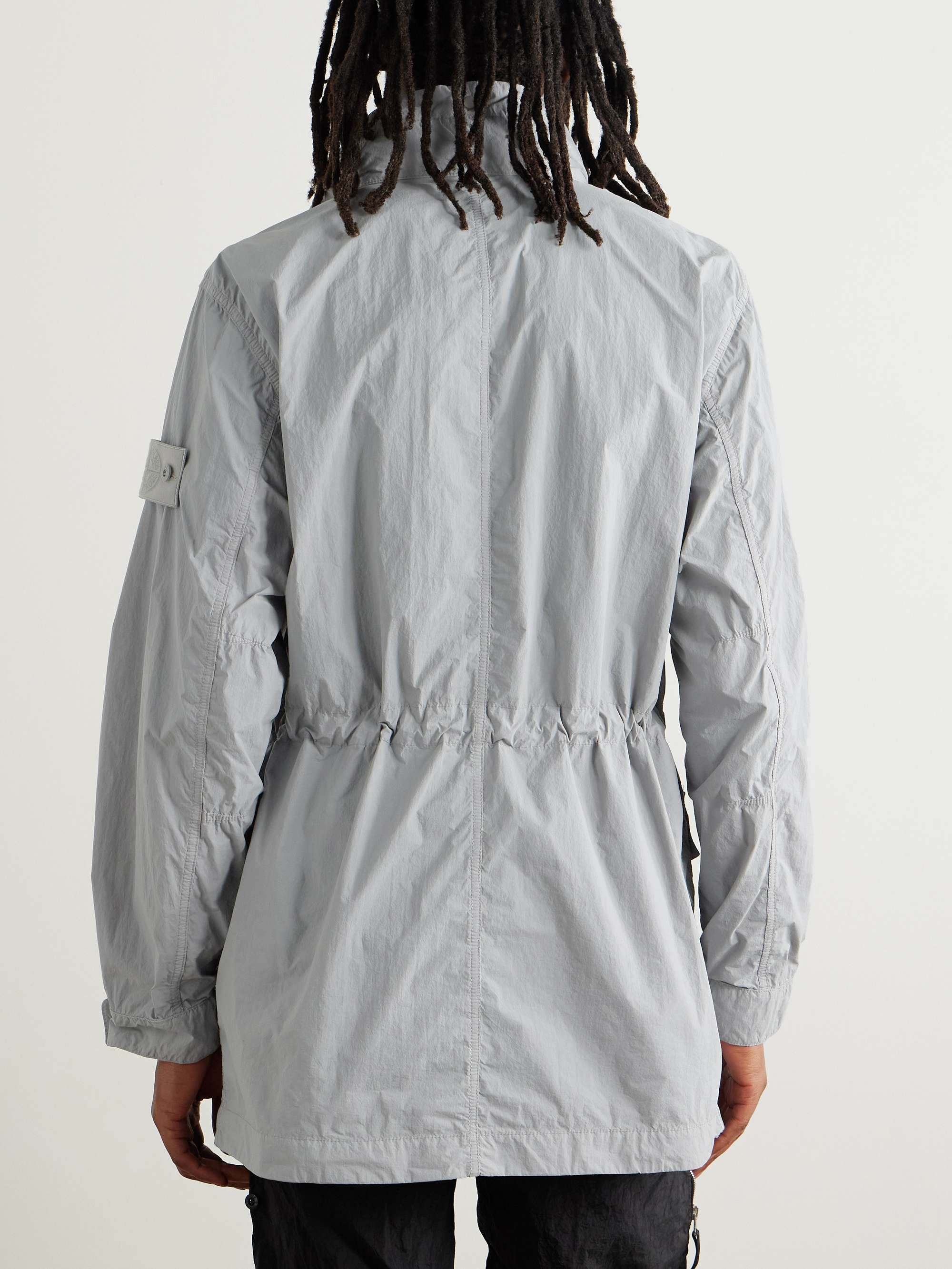 Ghost Garment-Dyed Crinkled Nylon Tela Jacket view