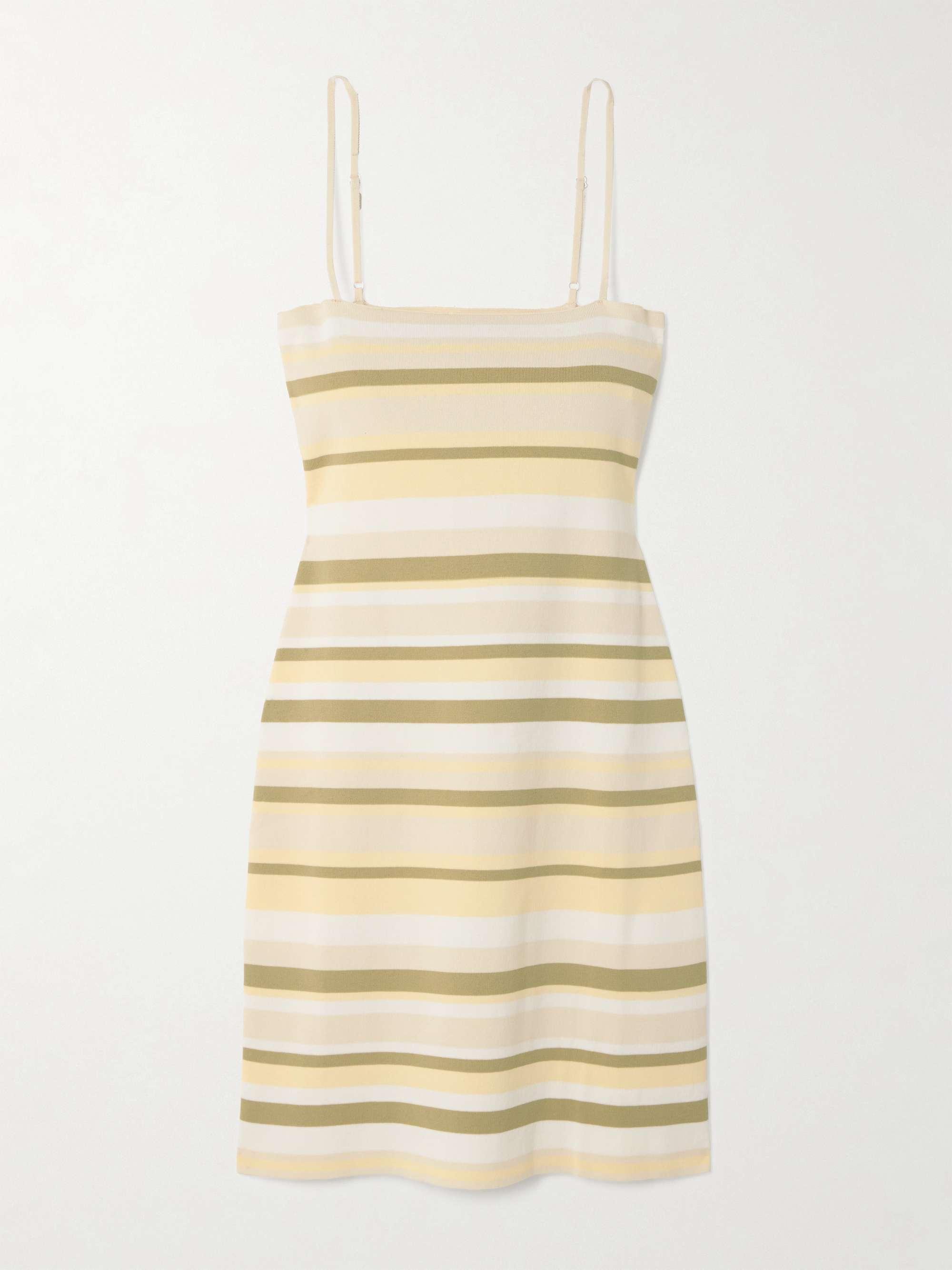 Citara striped cotton-blend mini dress view