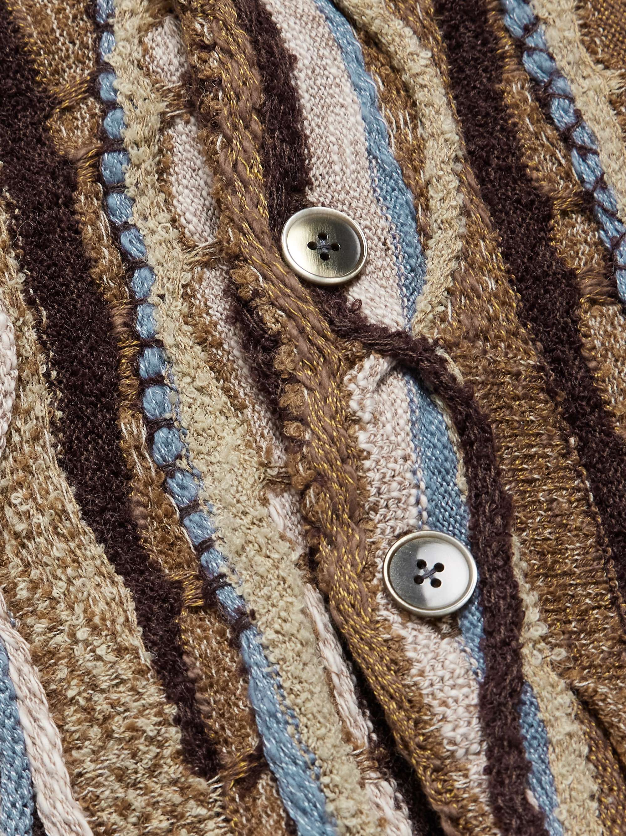 Gaudy Intarsia Bouclé Cardigan view