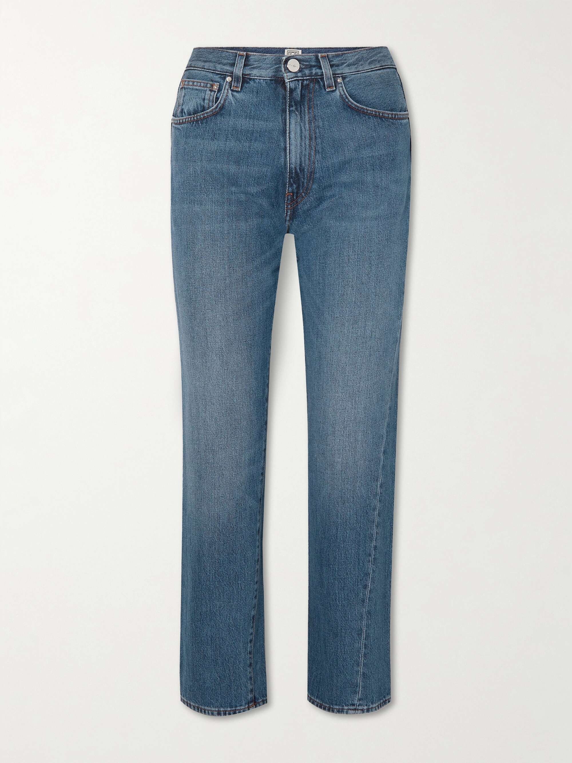 Twisted Seam high-rise straight-leg jeans view