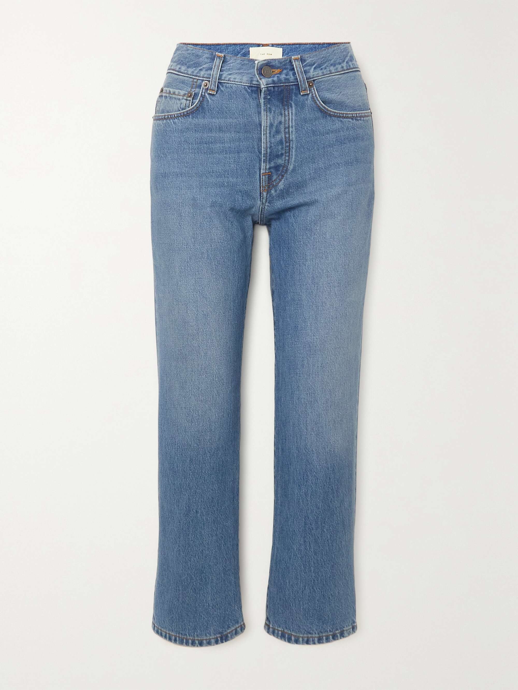 Lesley mid-rise straight-leg jeans view