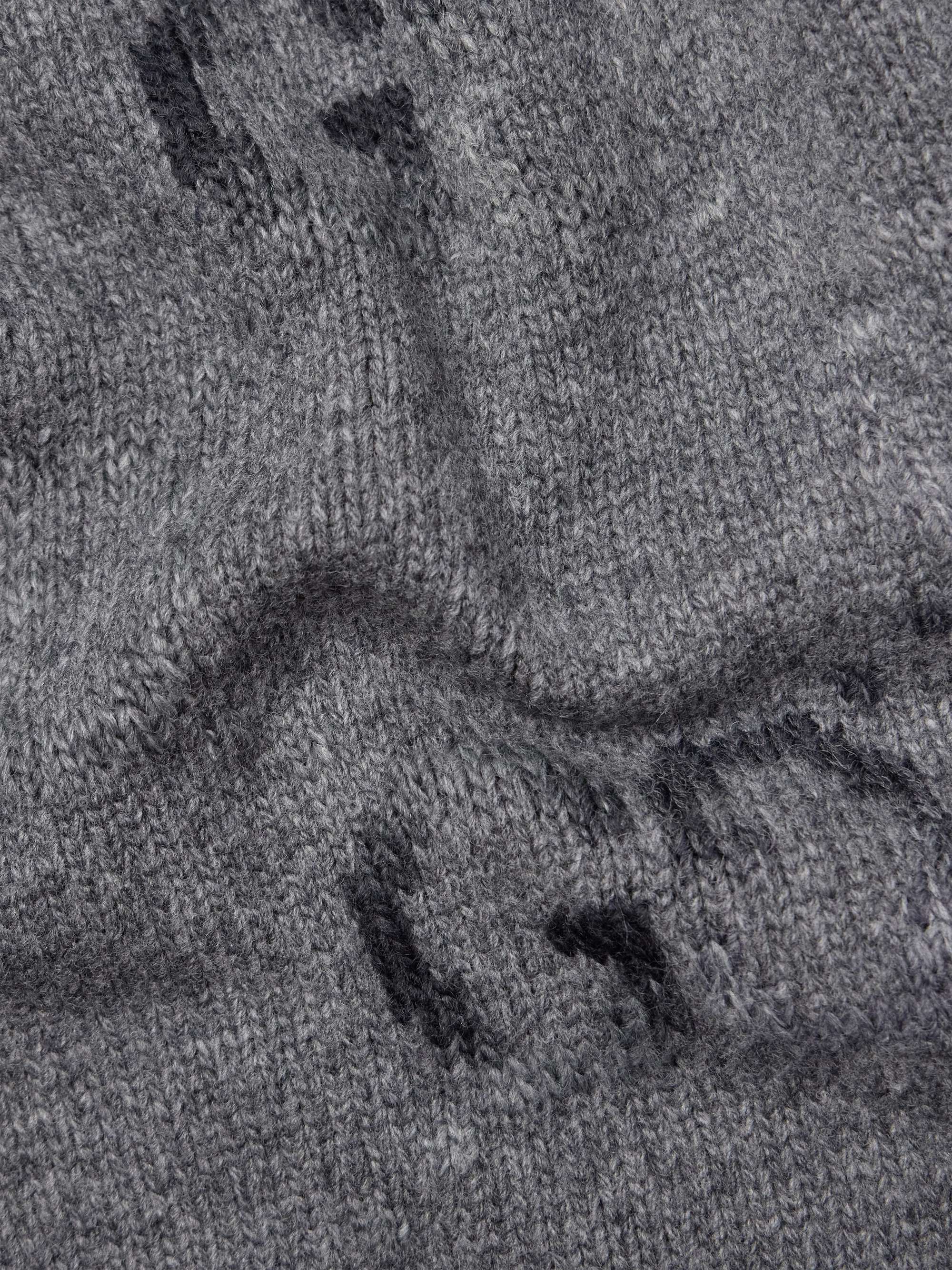 Logo-Jacquard Wool-Blend Cardigan view