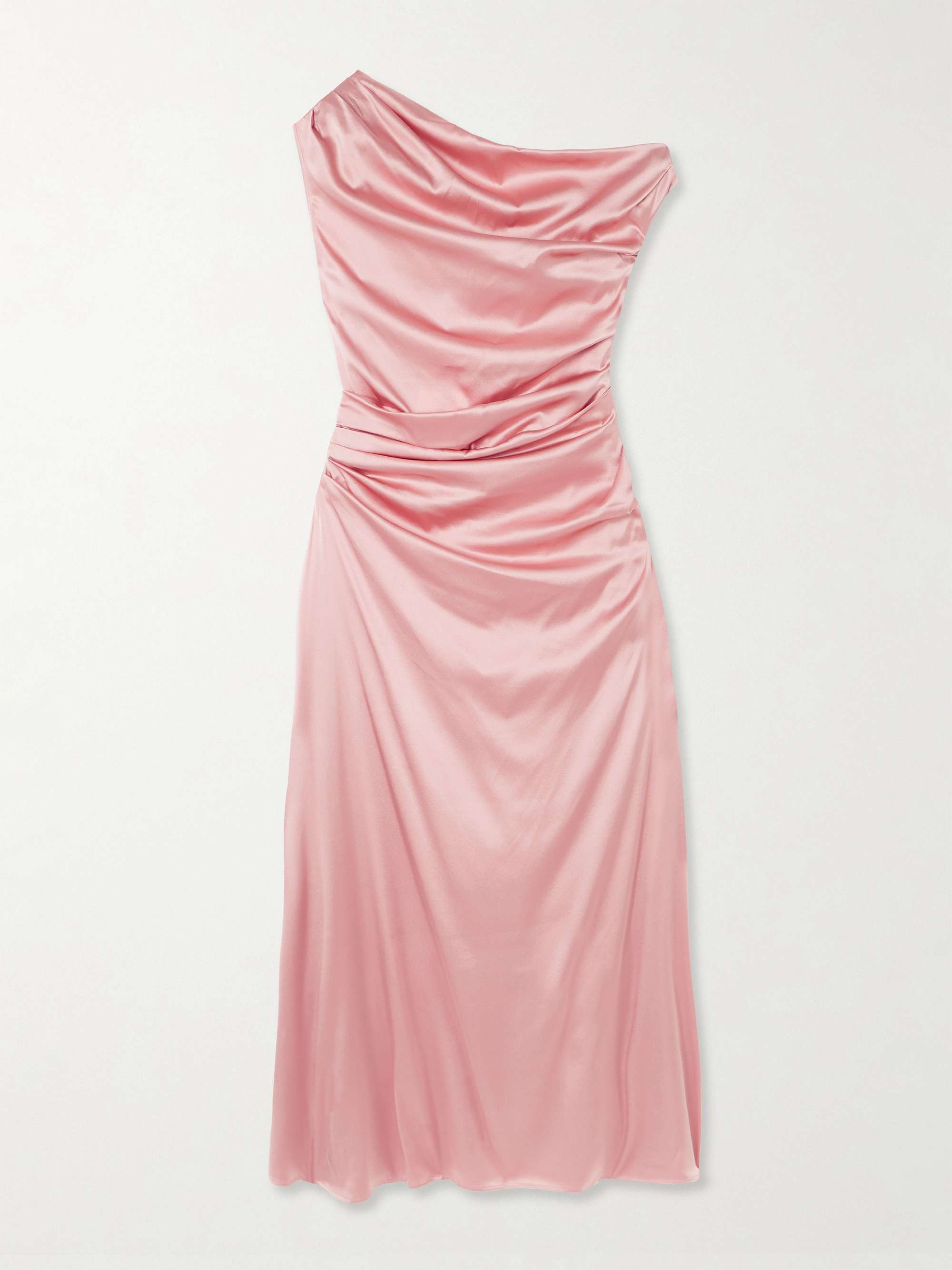 Phare draped silk-blend midi dress view