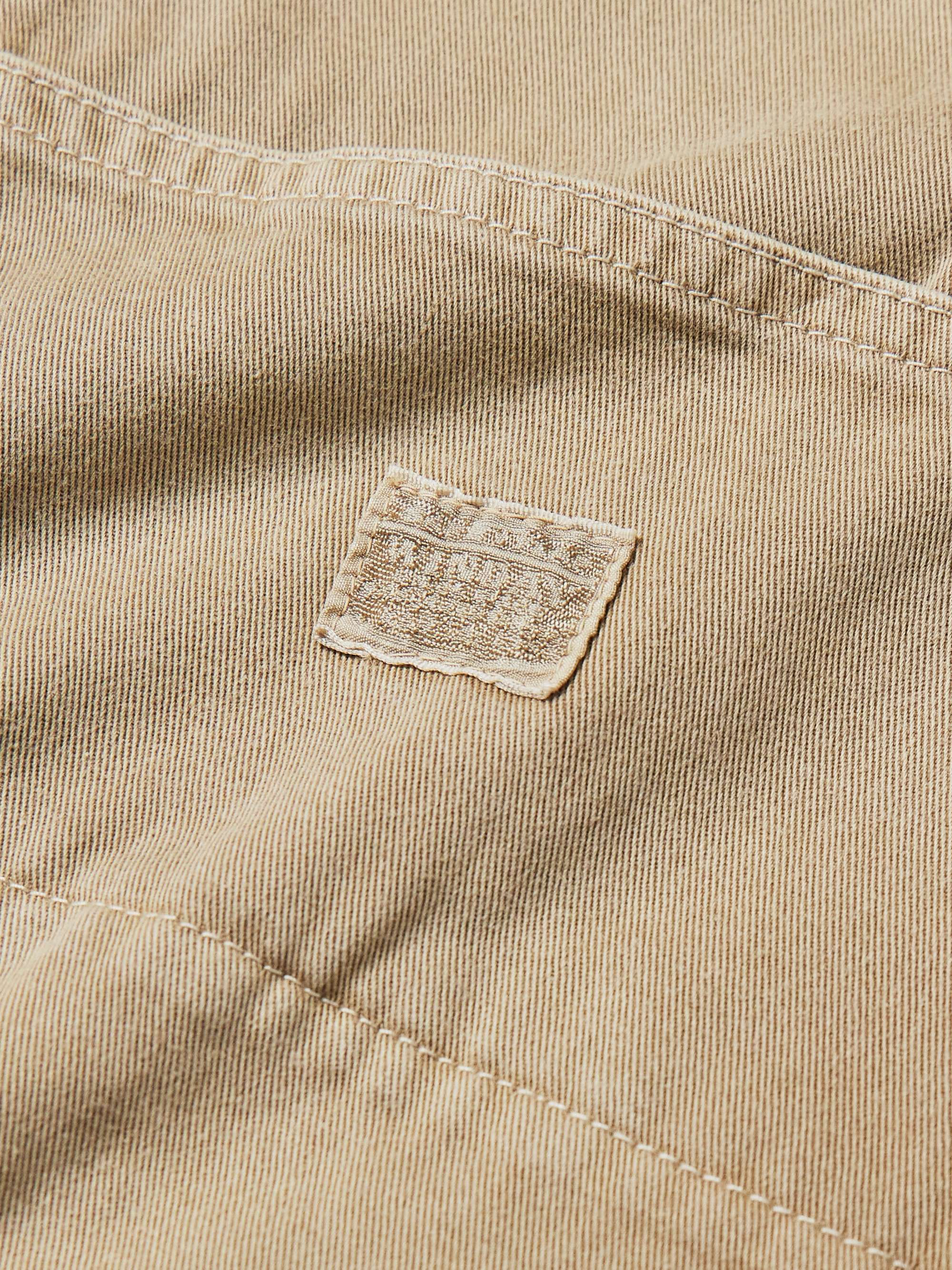 Katsuragi Wide-Leg Panelled Cotton-Twill Drawstring Trousers view
