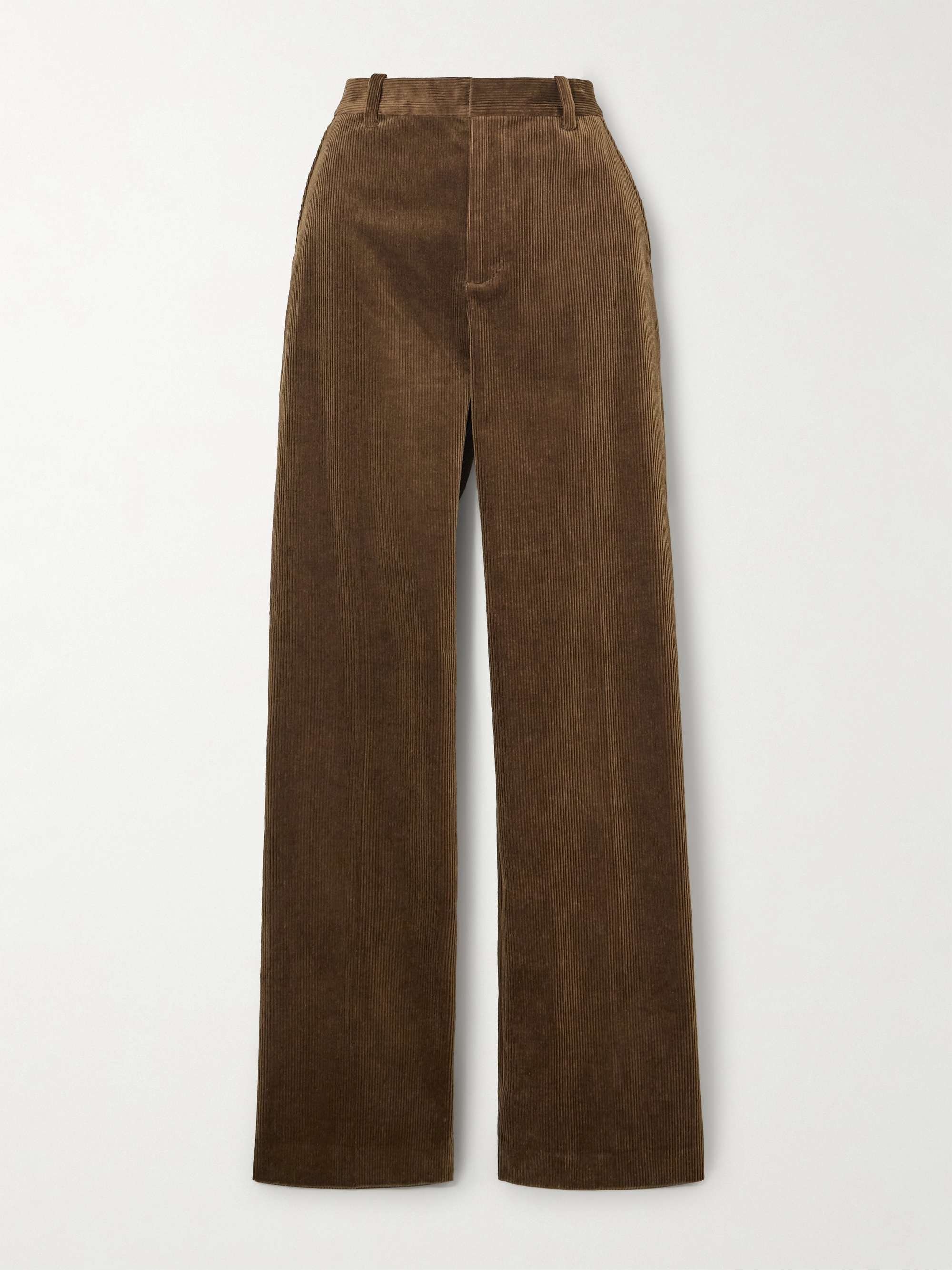 Cotton-blend corduroy pants view