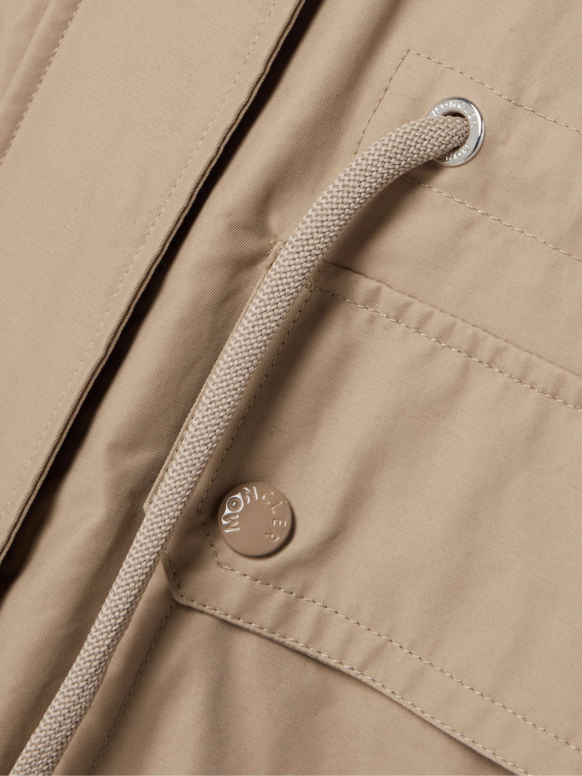Appliquéd ribbed twill and cotton-blend jacket view