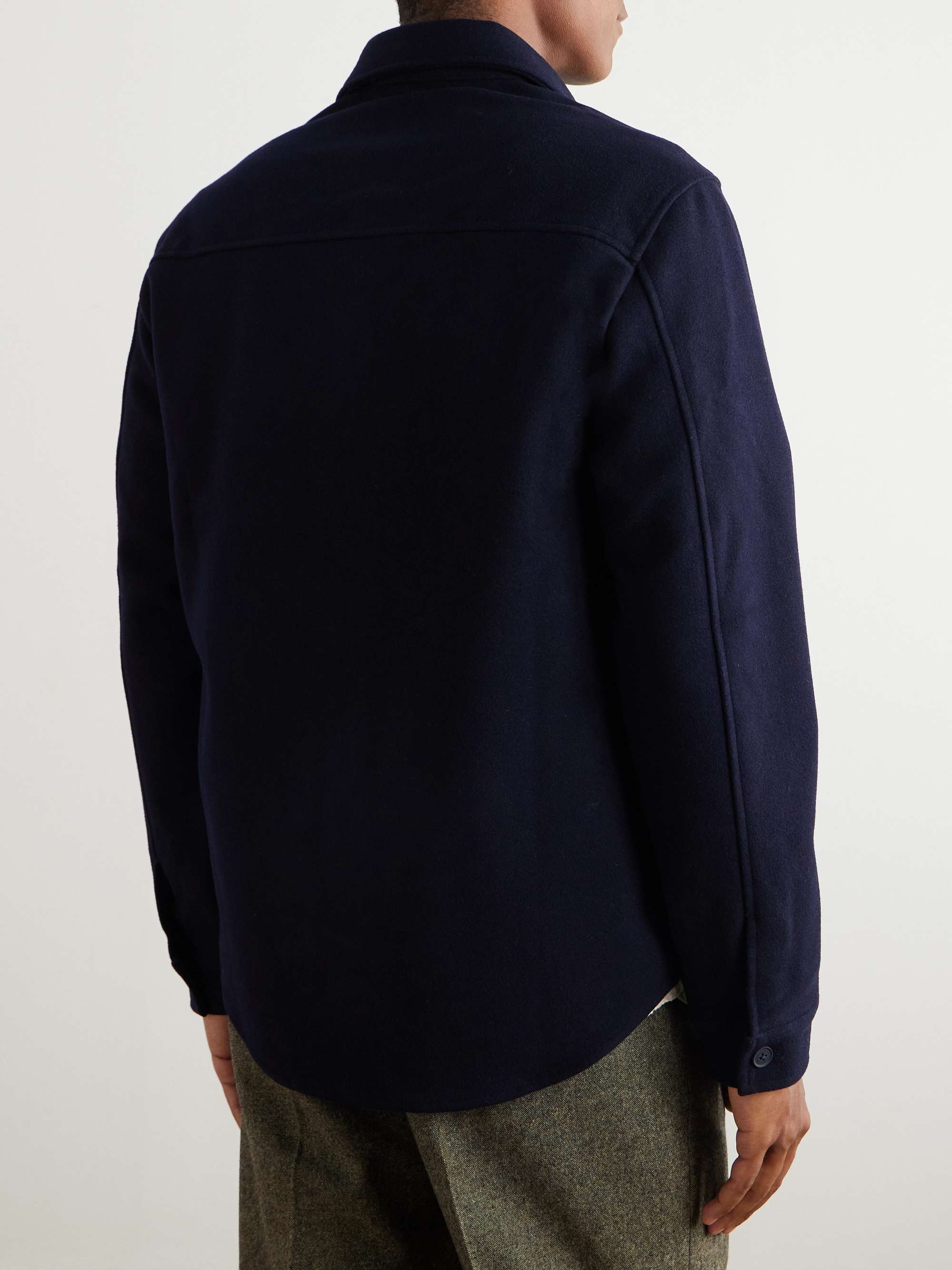 Carter Brushed-Wool Overshirt view
