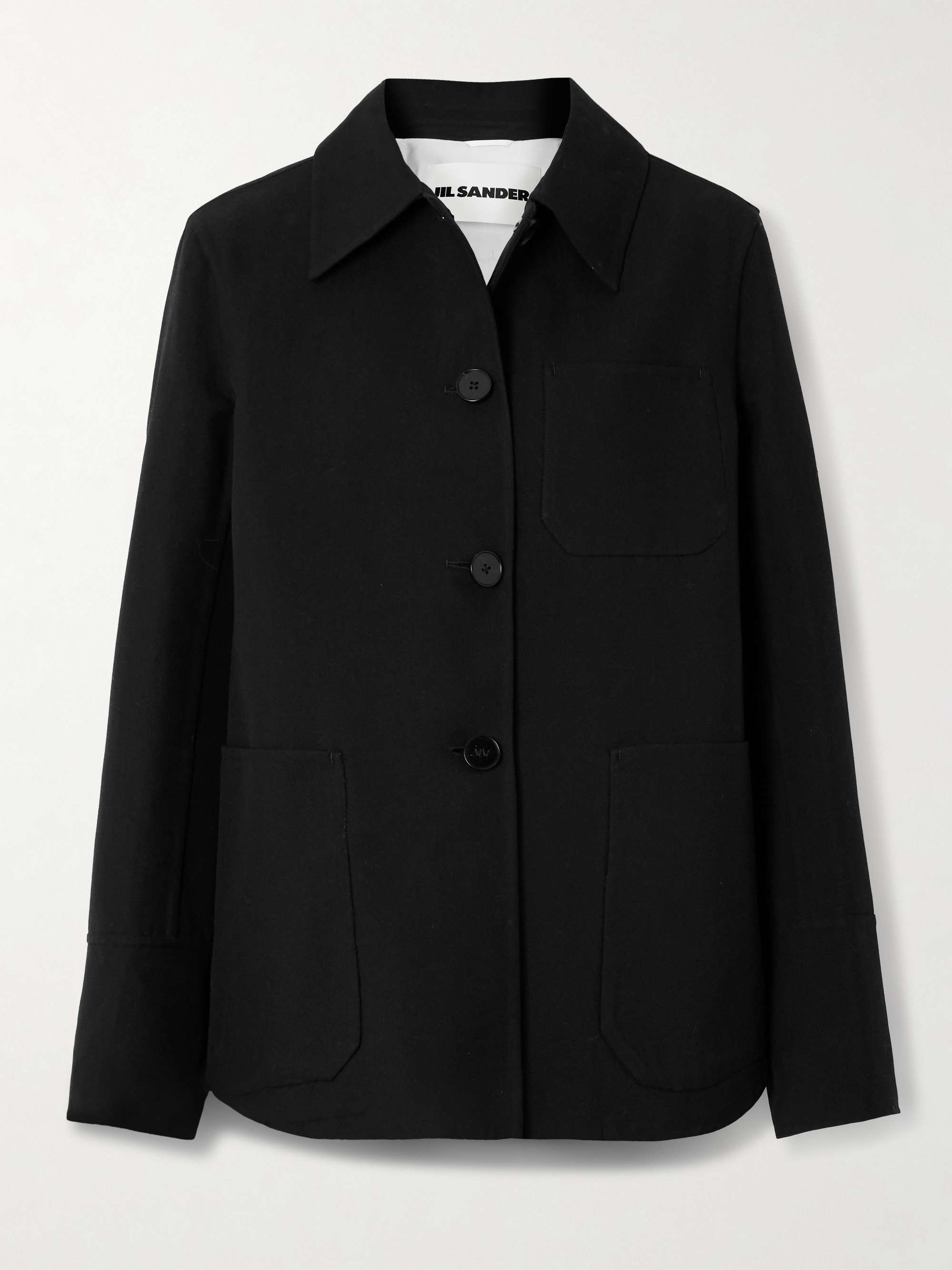 Cotton-blend twill jacket view