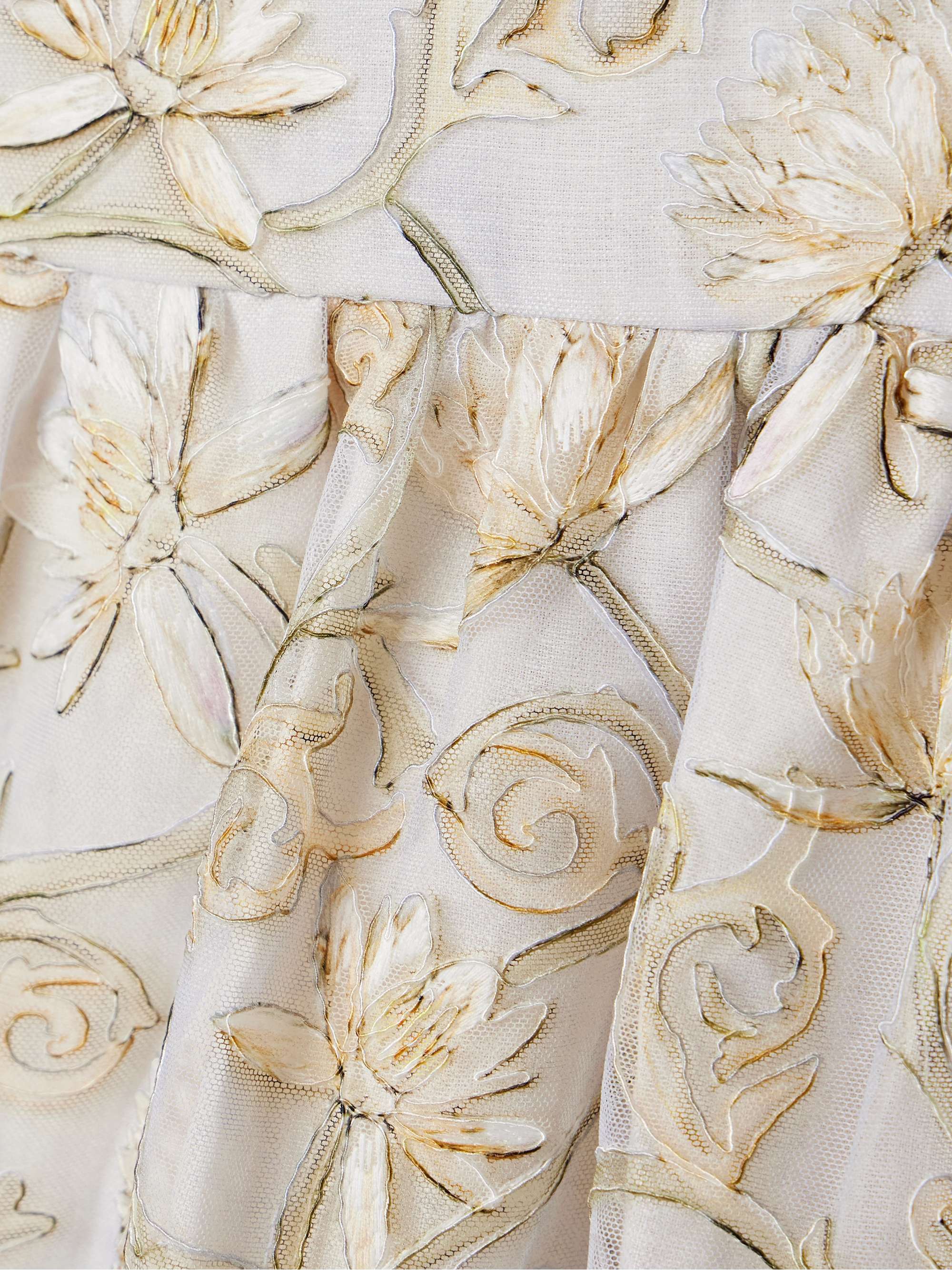 Lima Soledad embellished floral-print tulle midi dress view