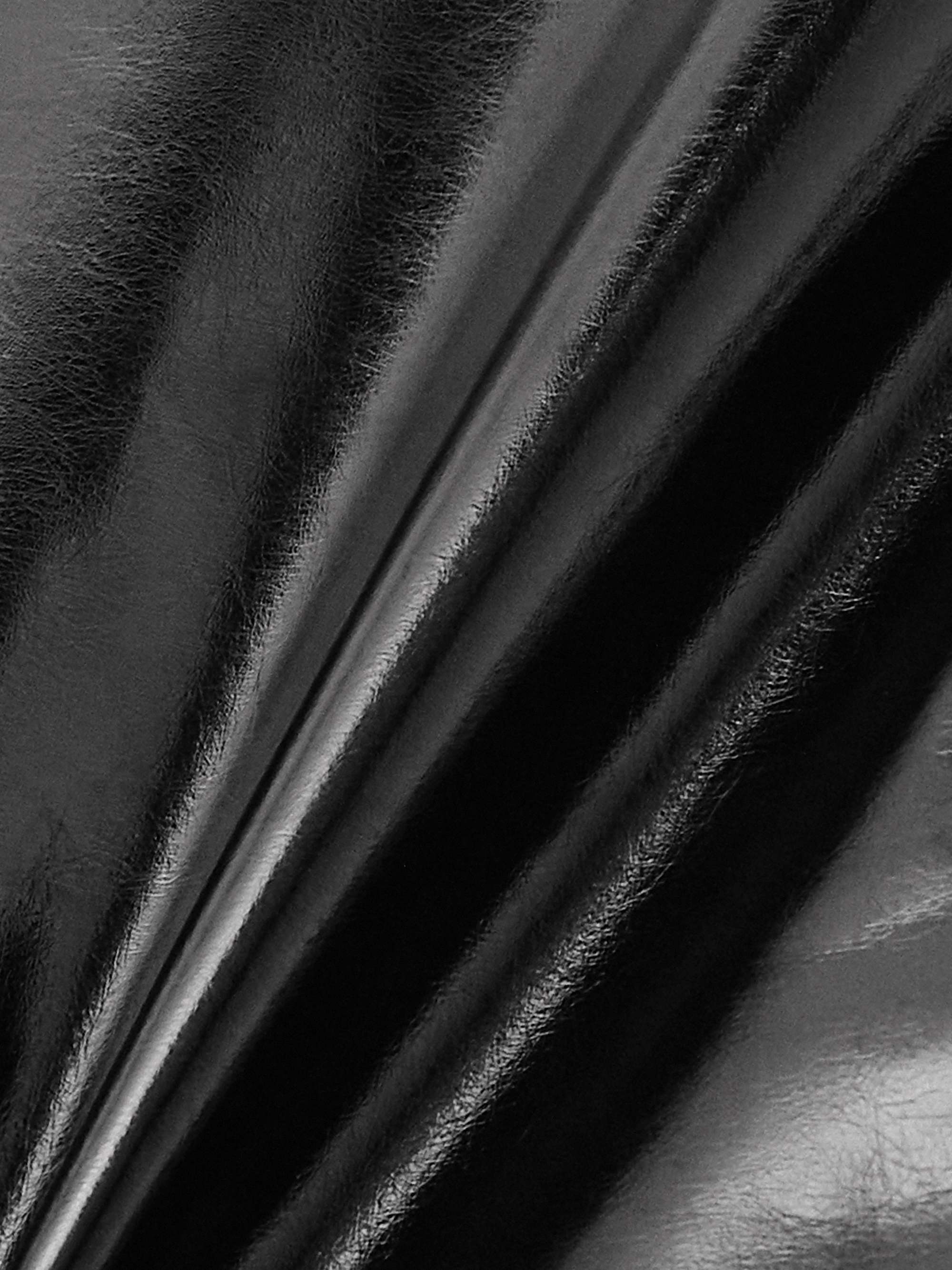 Faux patent-leather leggings view
