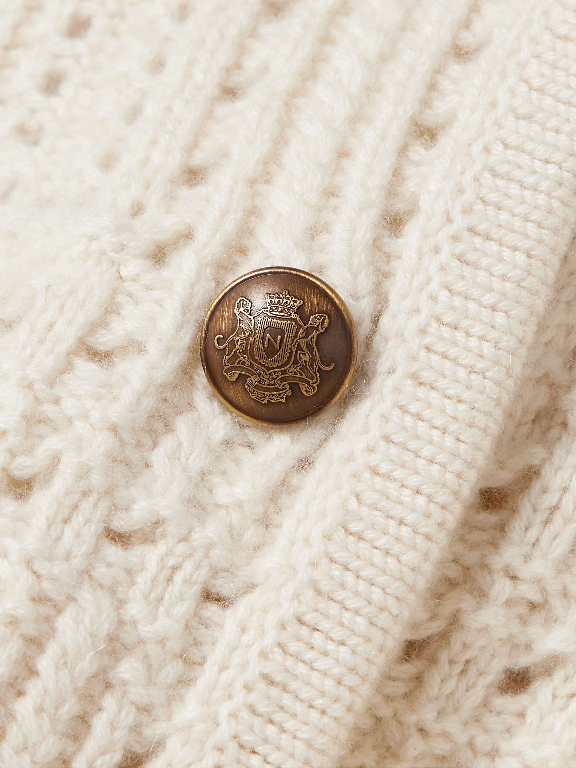 Harry pointelle-knit cashmere cardigan view