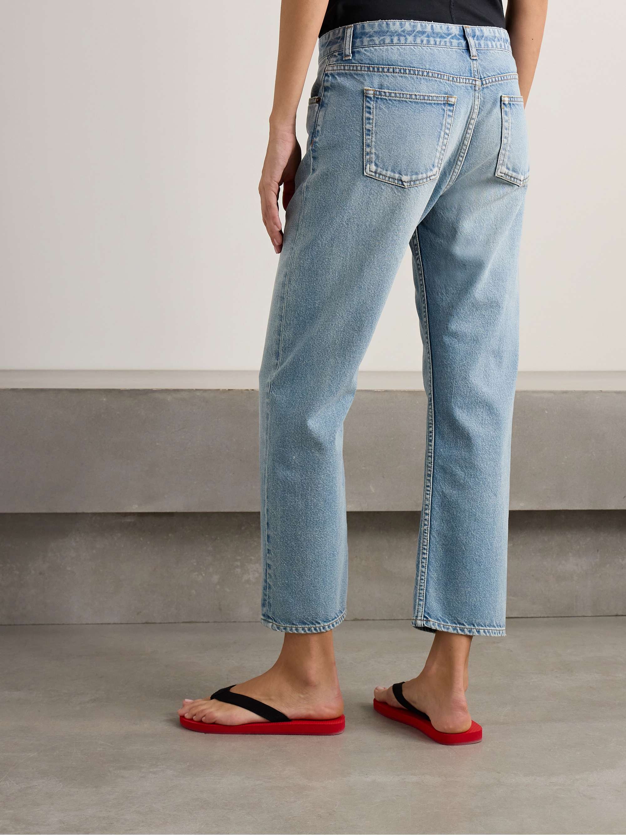 Riaco mid-rise slim-leg jeans view