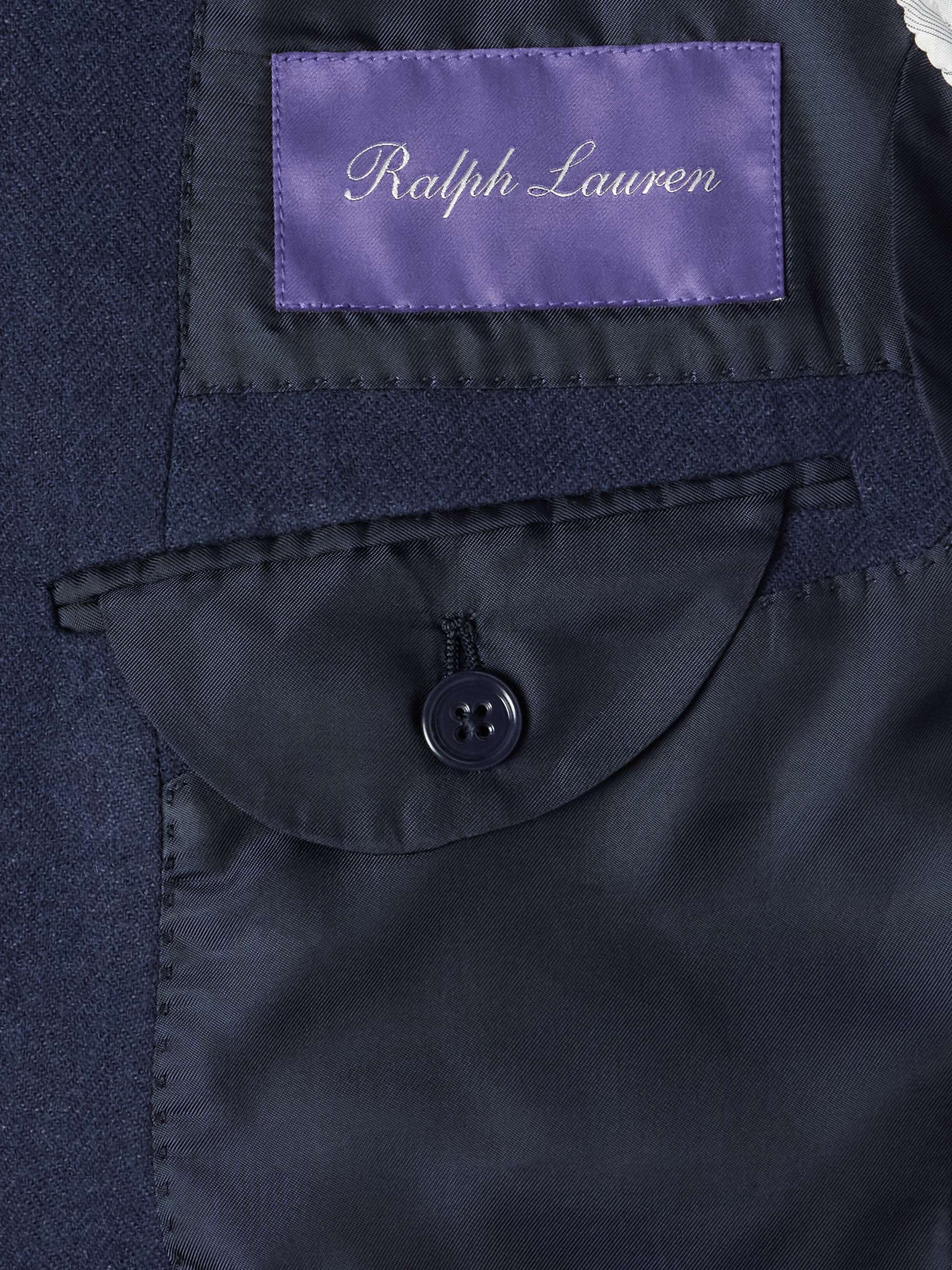 Kent Slim-Fit Herringbone Wool, Silk and Cashmere-Blend Suit Jacket view