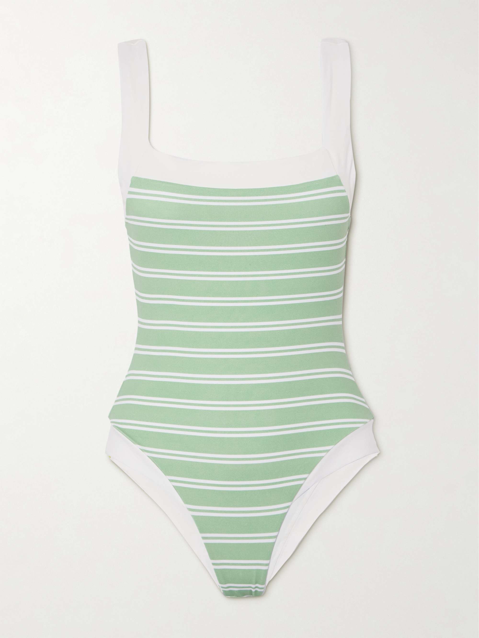Bianco striped swimsuit view
