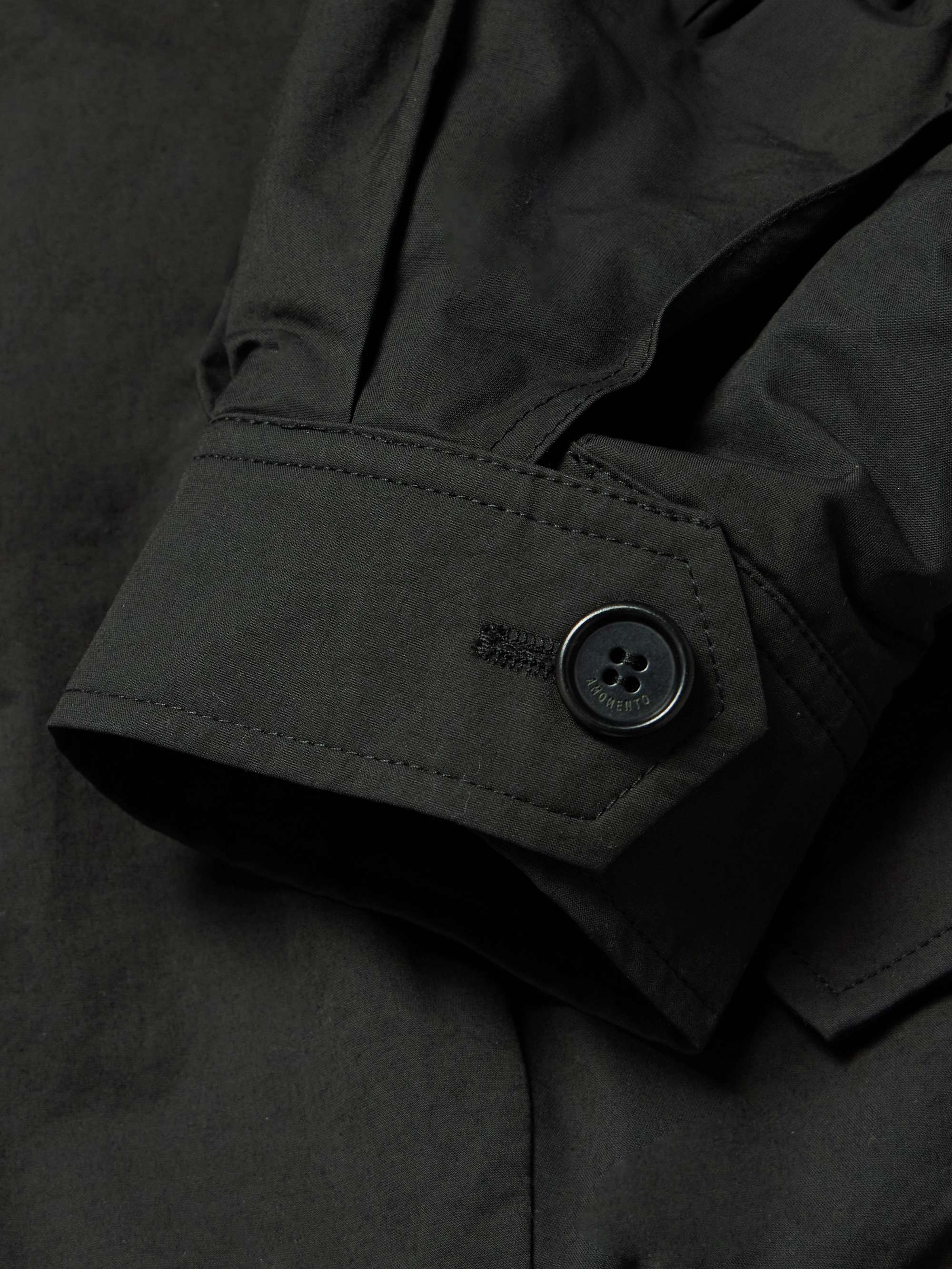 Padded Cotton-Blend Shell Bomber Jacket view