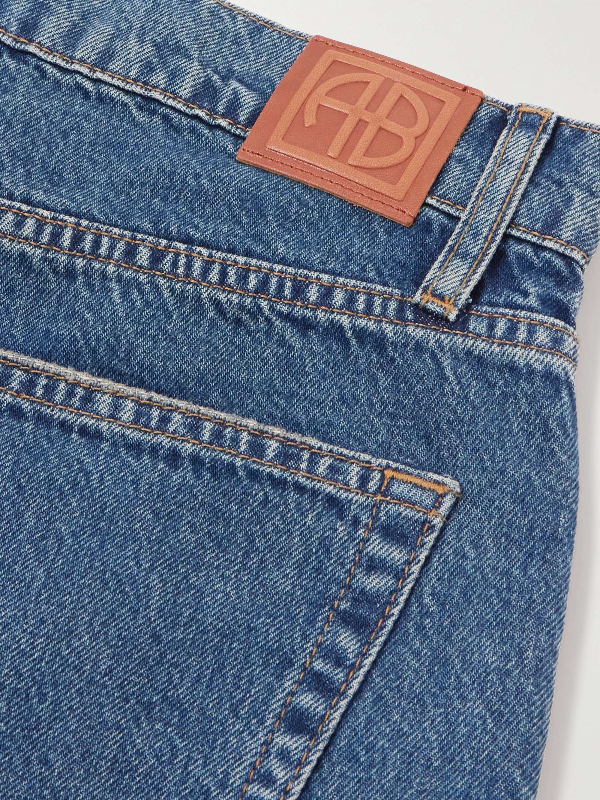 Manon mid-rise wide-leg jeans view