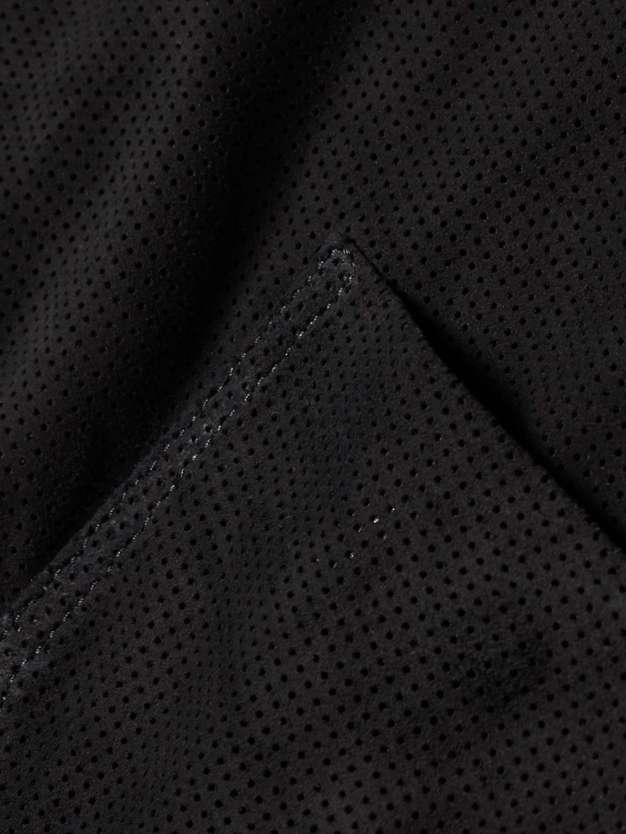 Perforated Suede Harrington Jacket view