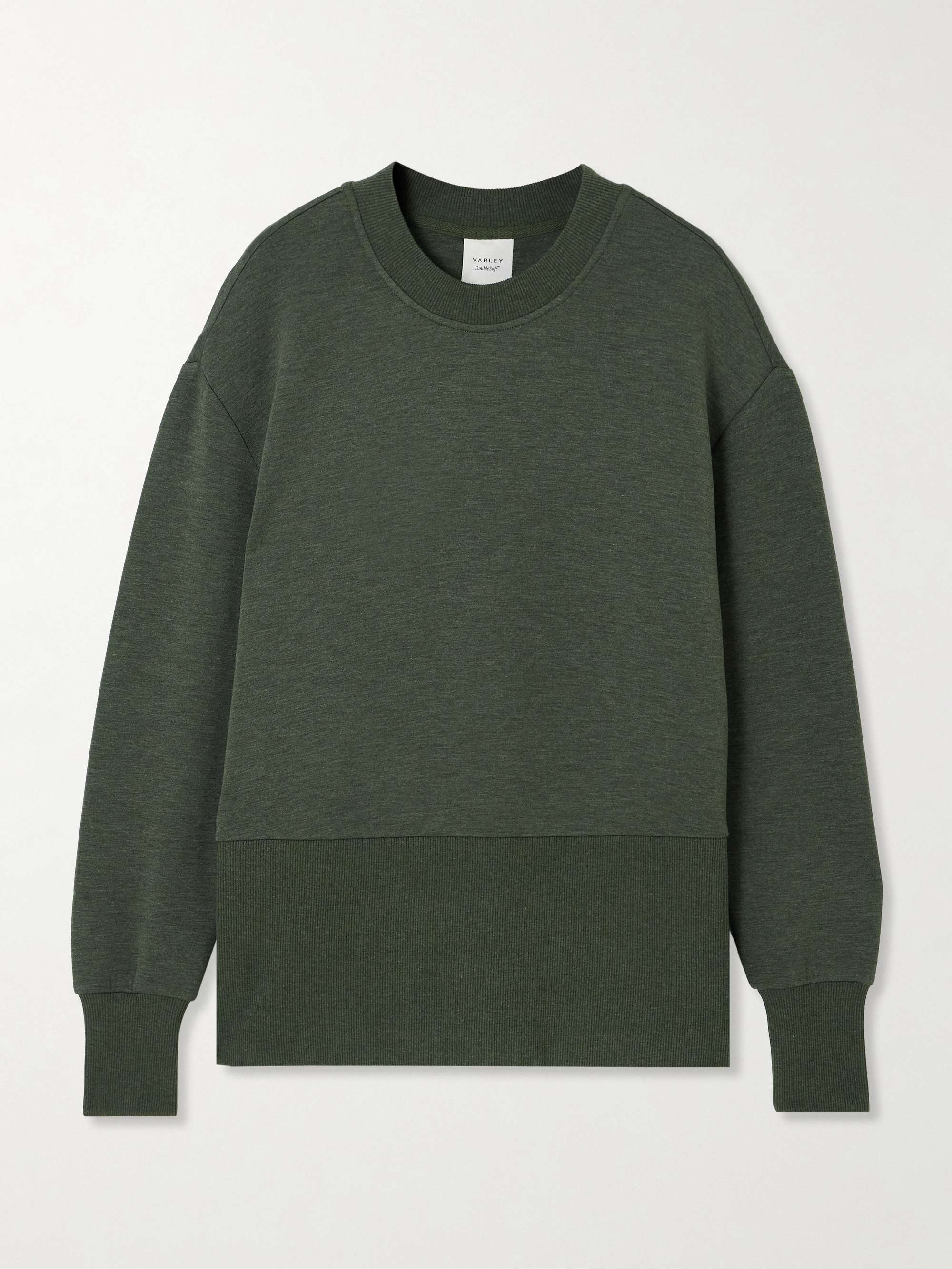 Lowry zip-detailed DoubleSoft™ sweatshirt view