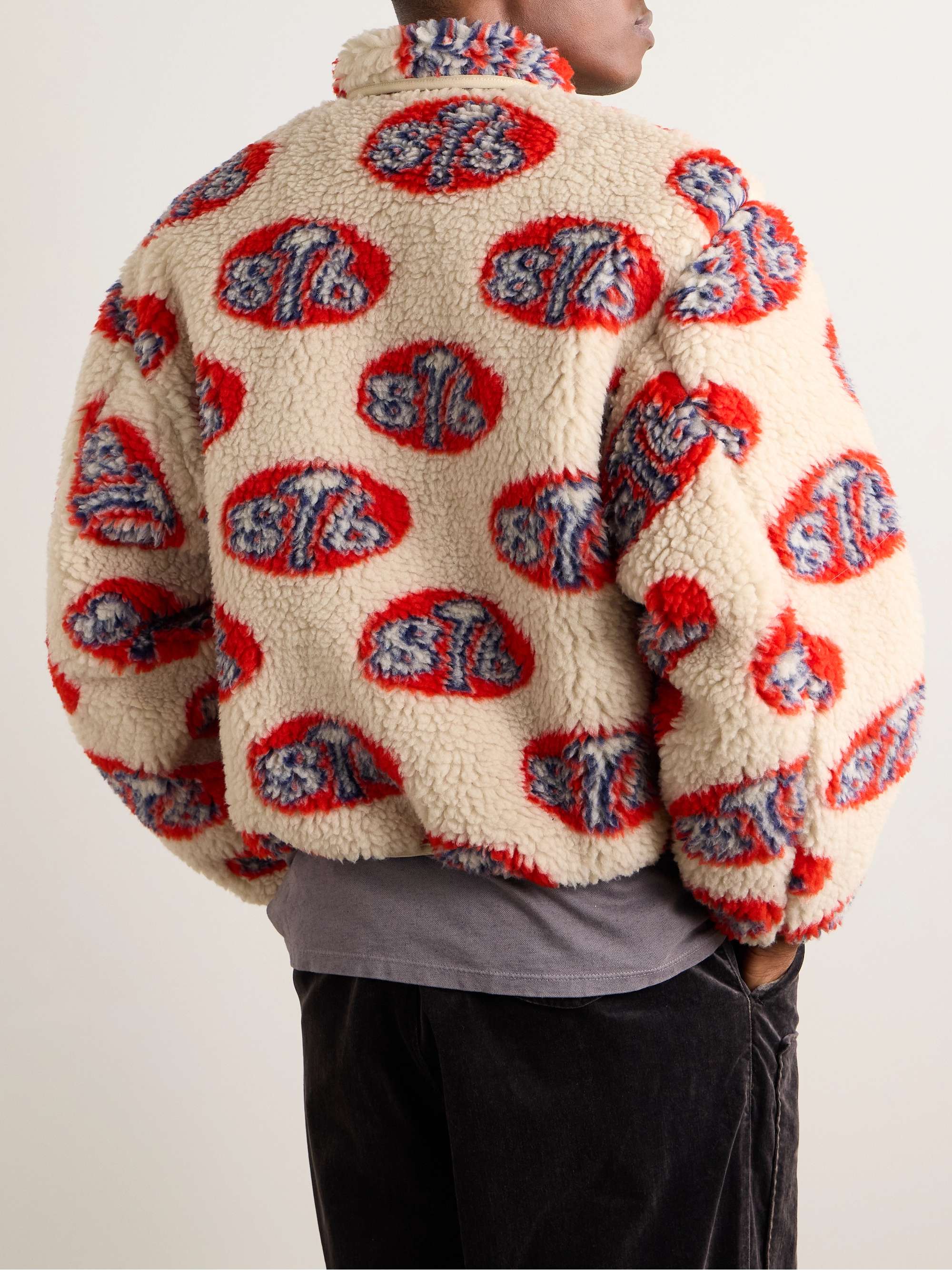 Drizzler Cropped Printed Fleece Jacket view