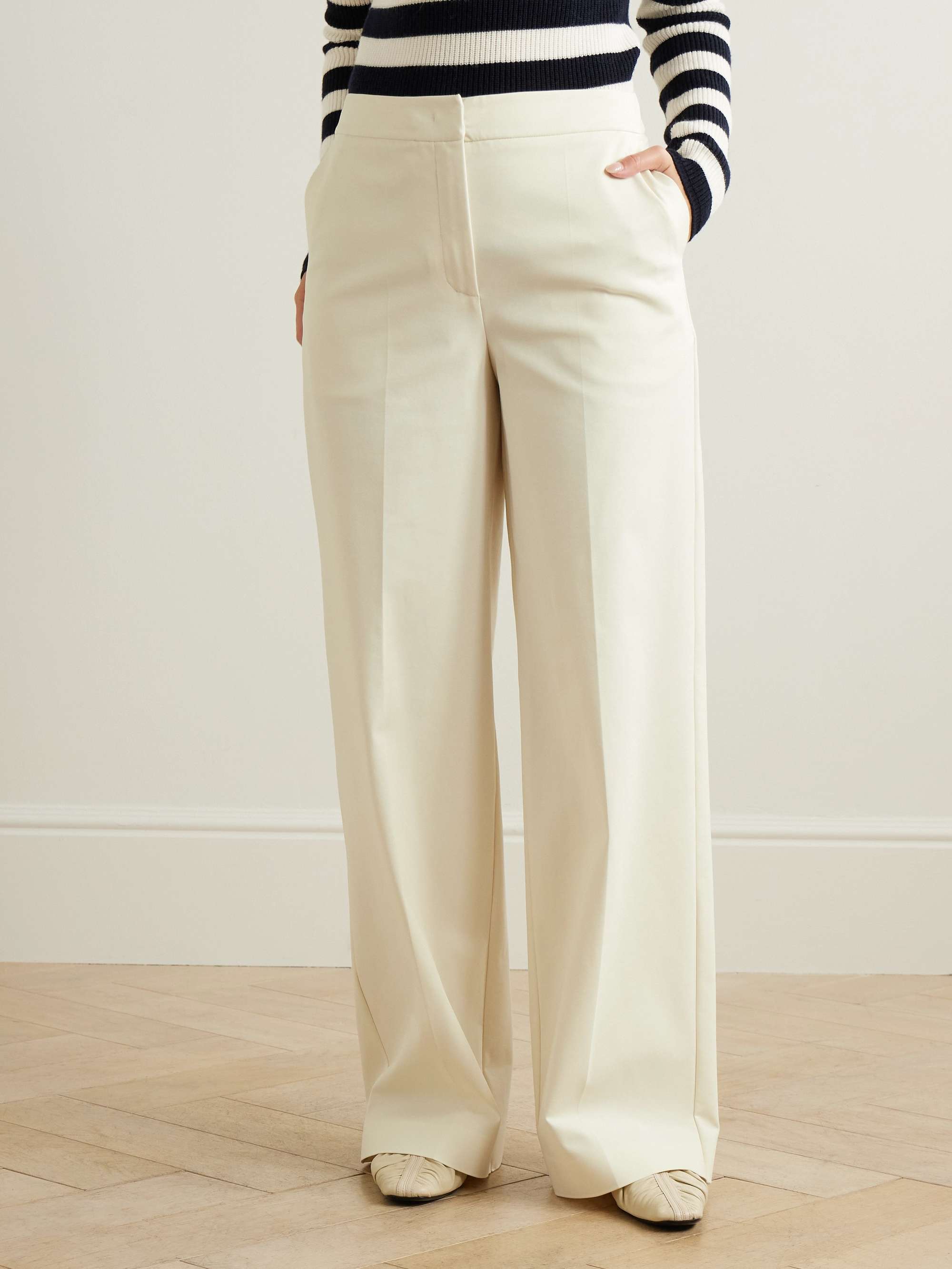 Orche cotton-blend wide-leg pants view