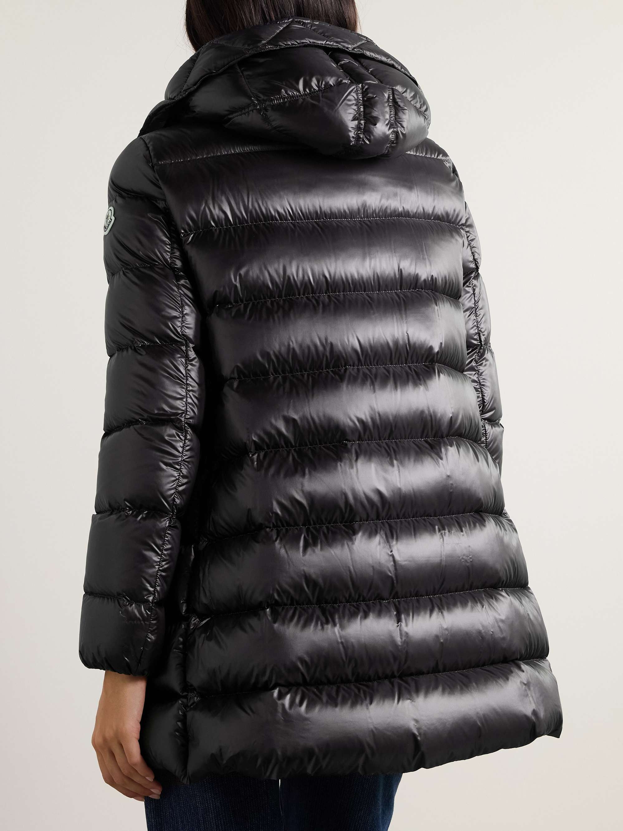 Suyen appliquéd quilted shell down hooded parka view