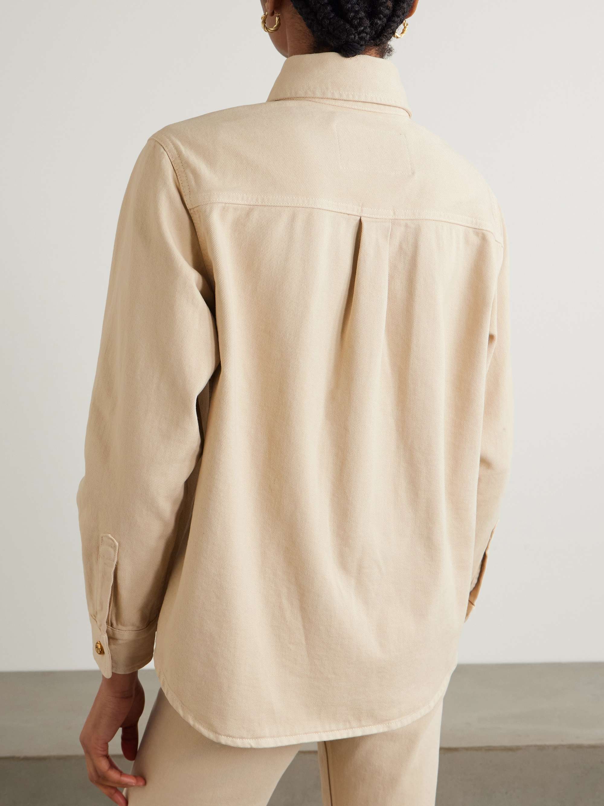 Nariida Berber embroidered denim shirt view