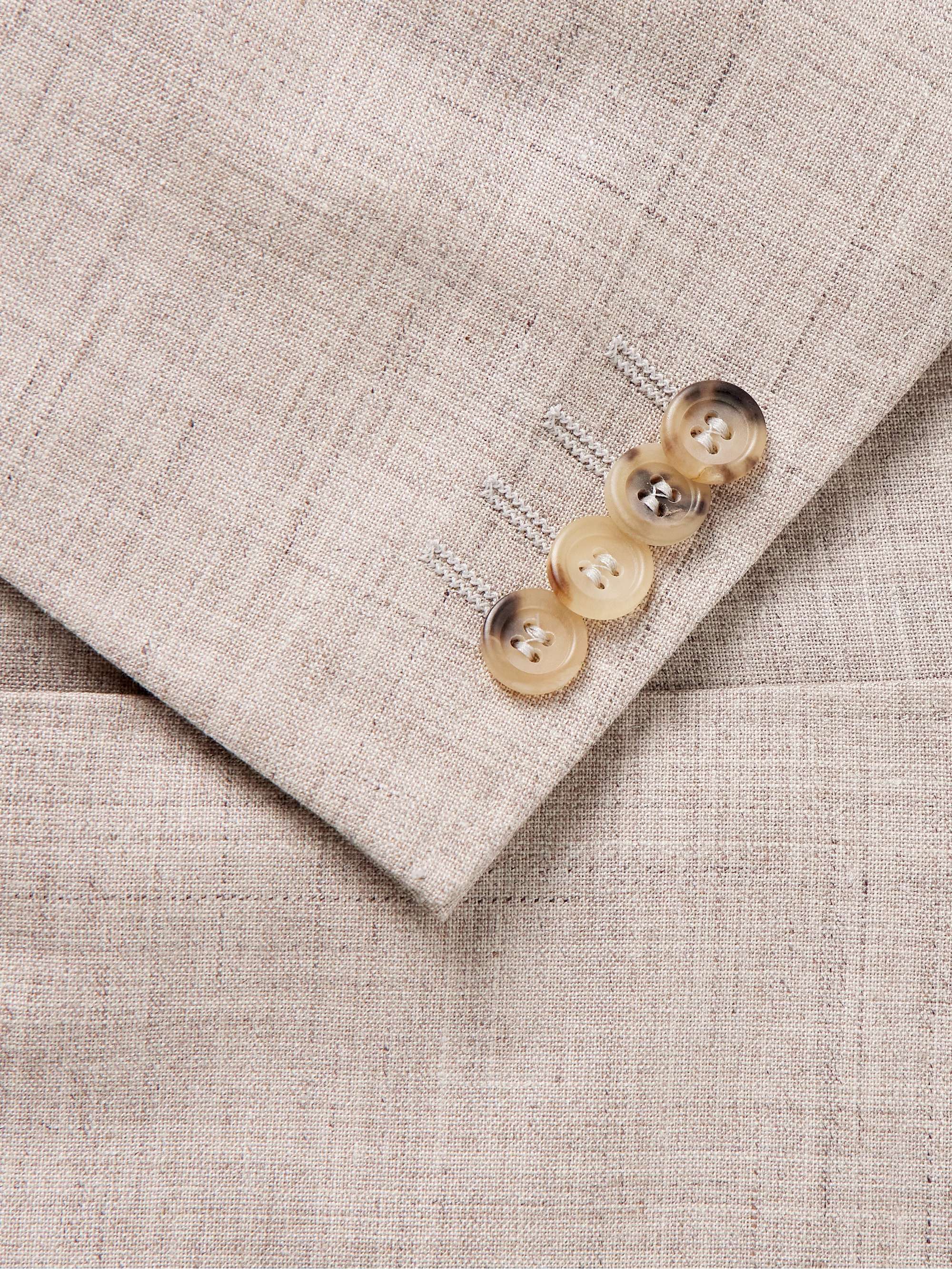 Kei Unstructured Double-Breasted Wool and Silk-Blend Blazer view