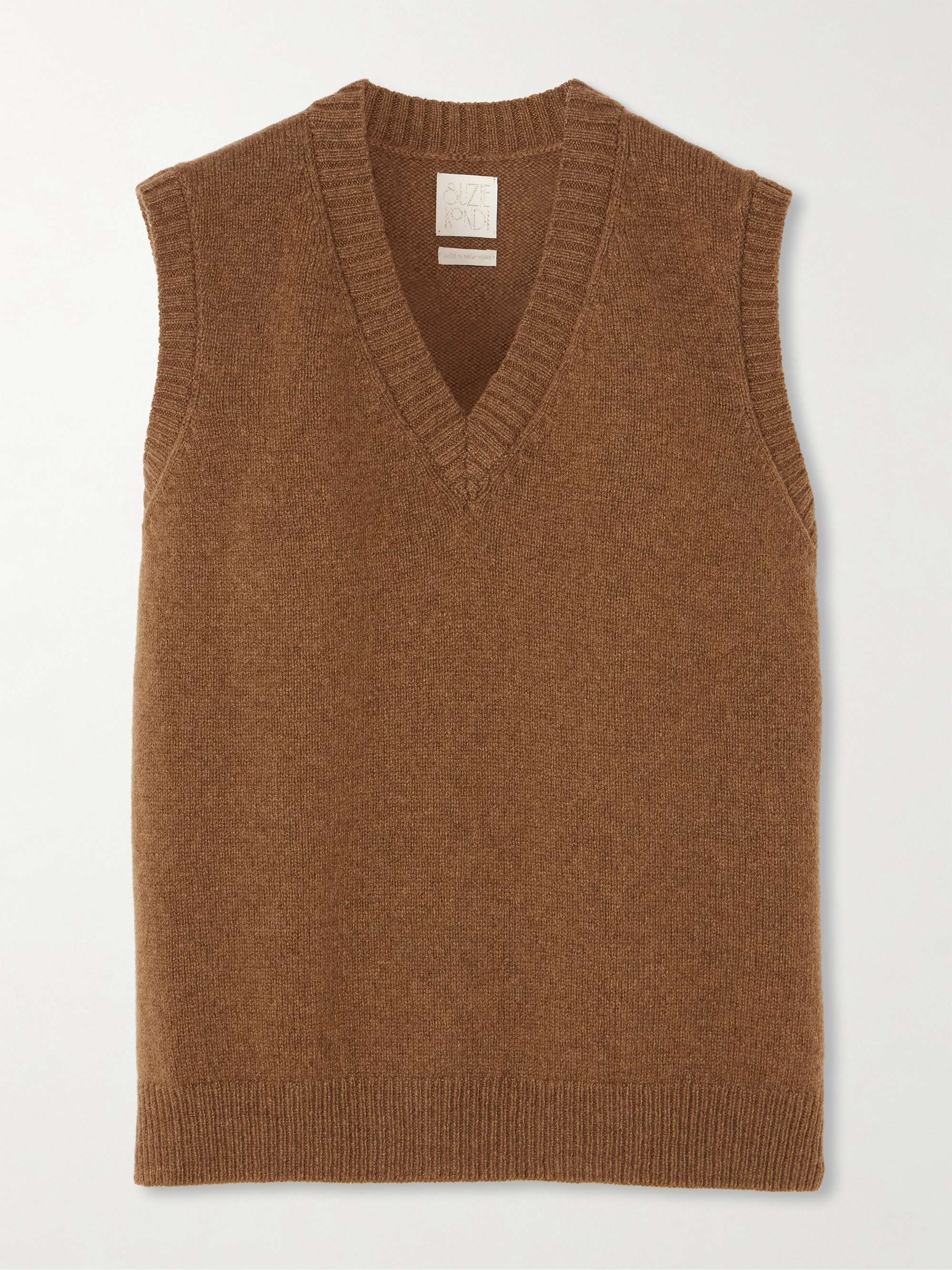 Stevie oversized cashmere vest view