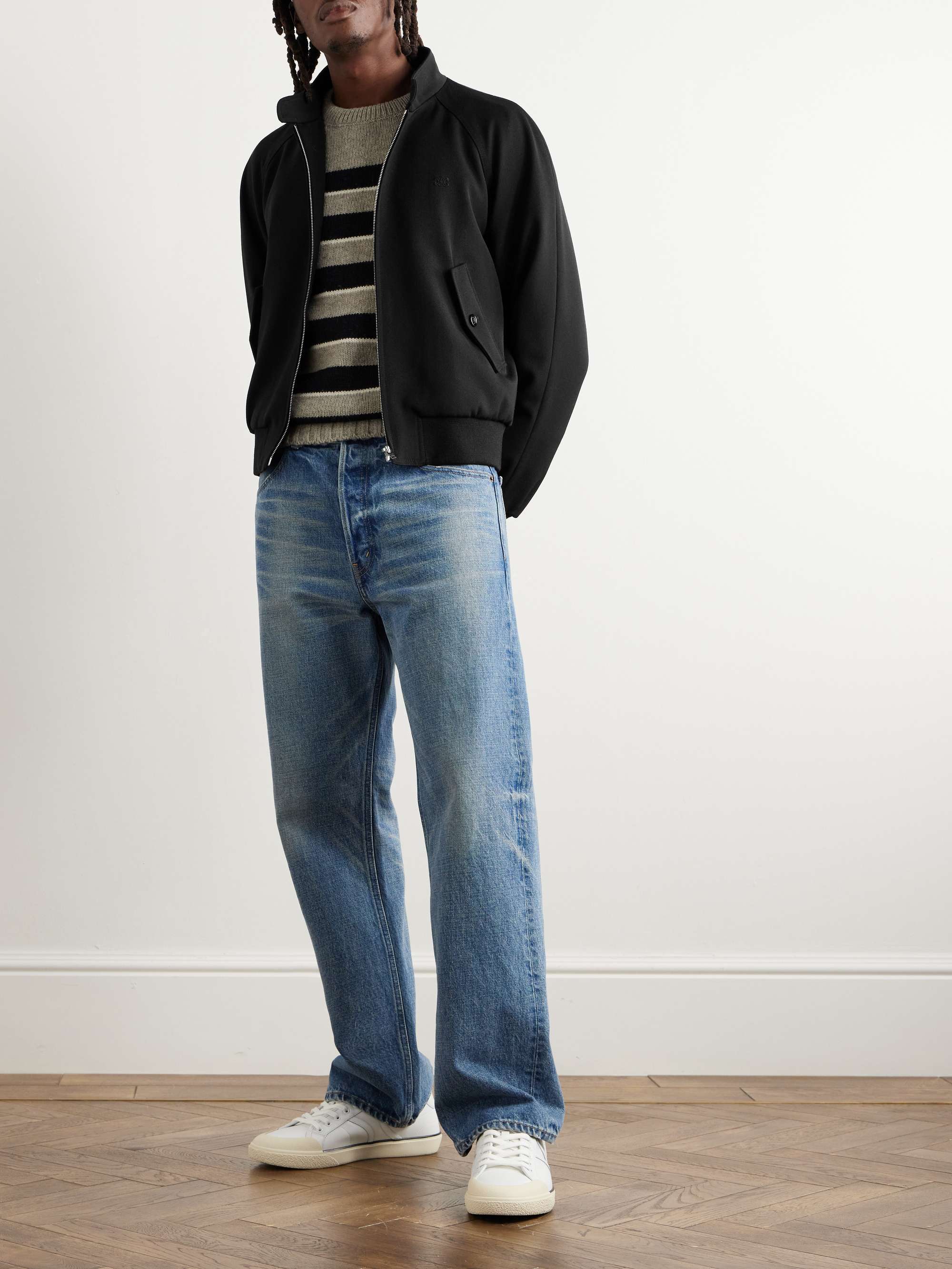 Triomphe Wool-Blend Blouson Jacket view