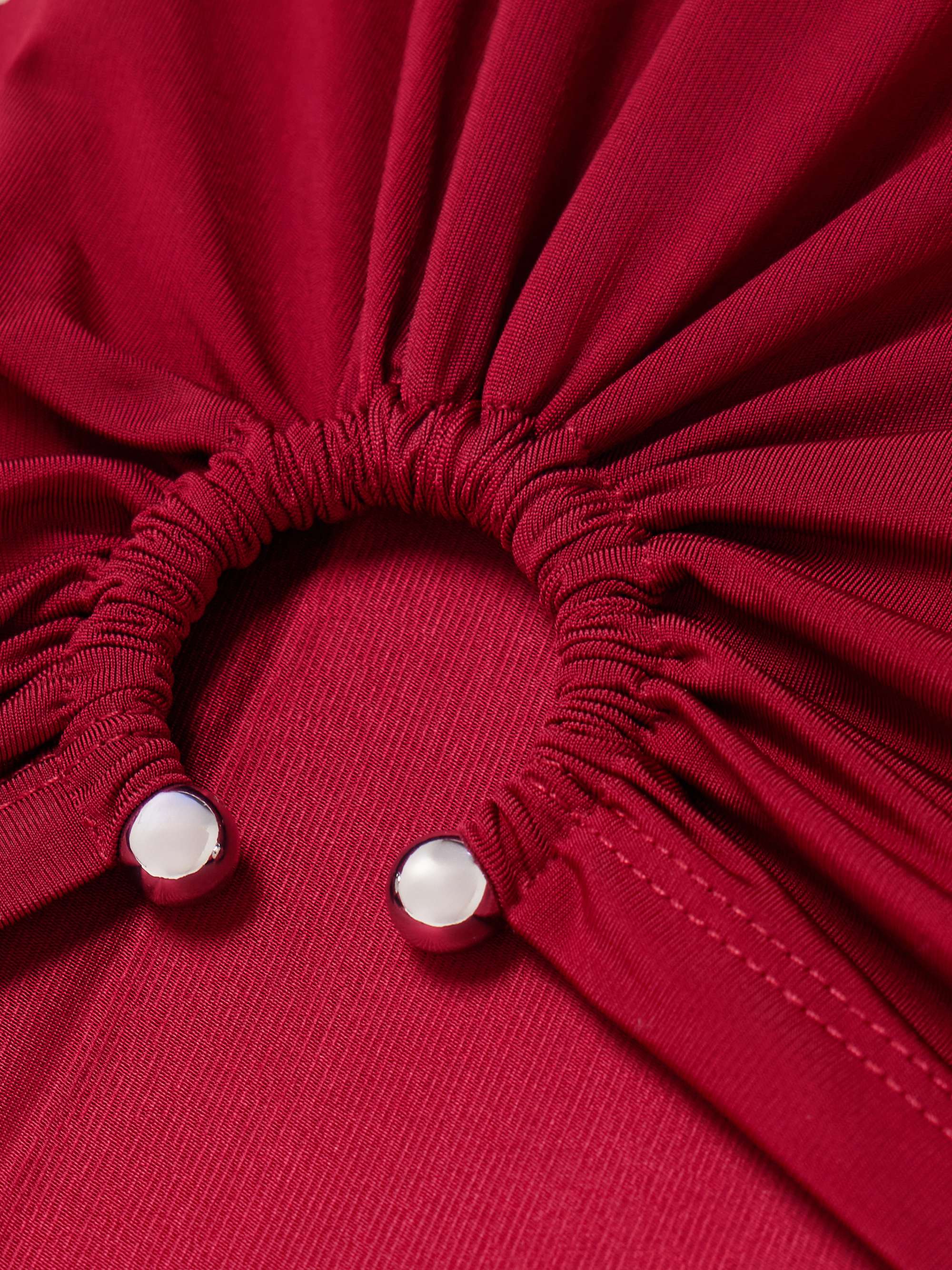 Embellished ribbed stretch-jersey tank view