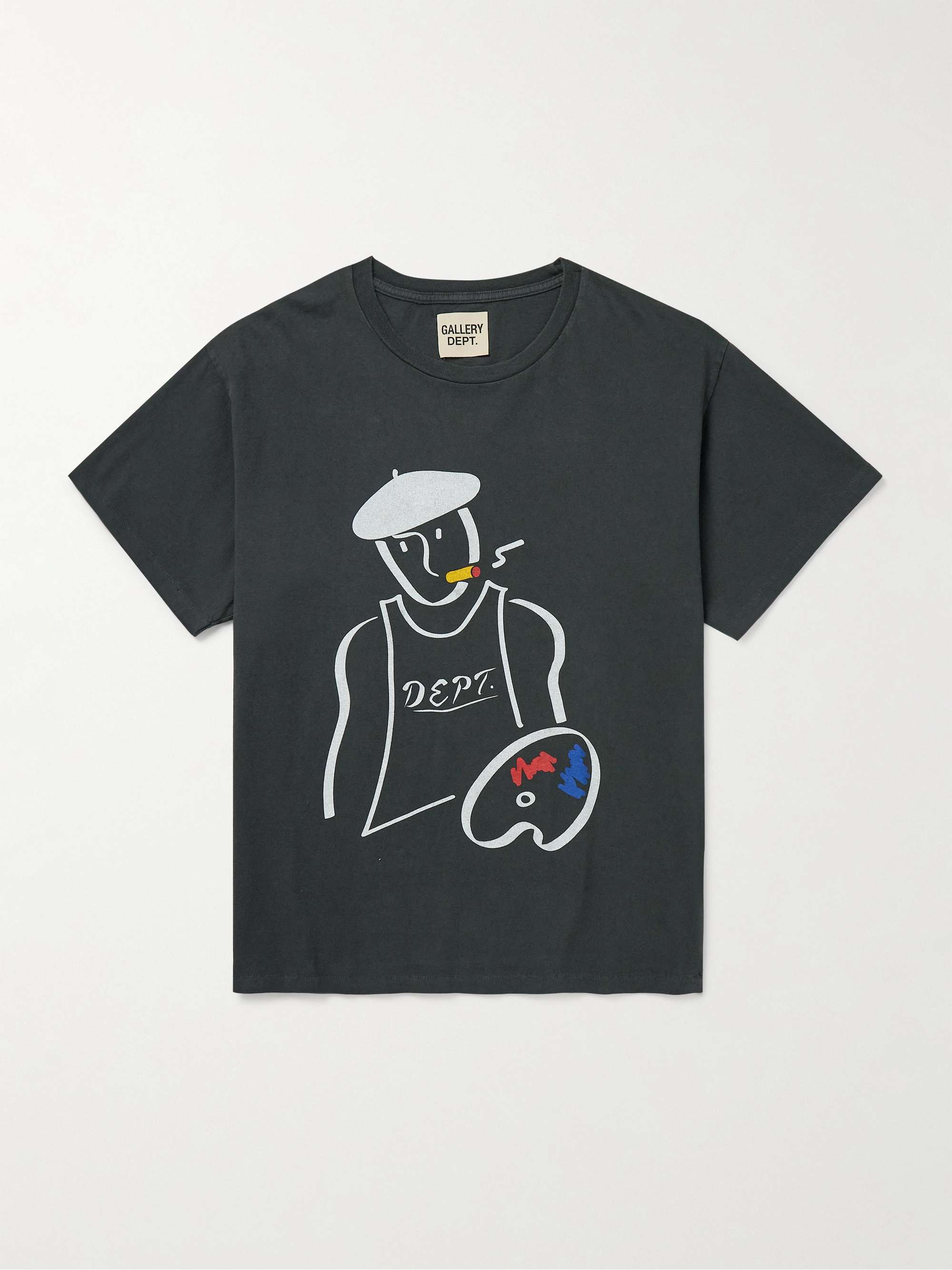 Glittered Logo-Print Cotton-Jersey T-Shirt view