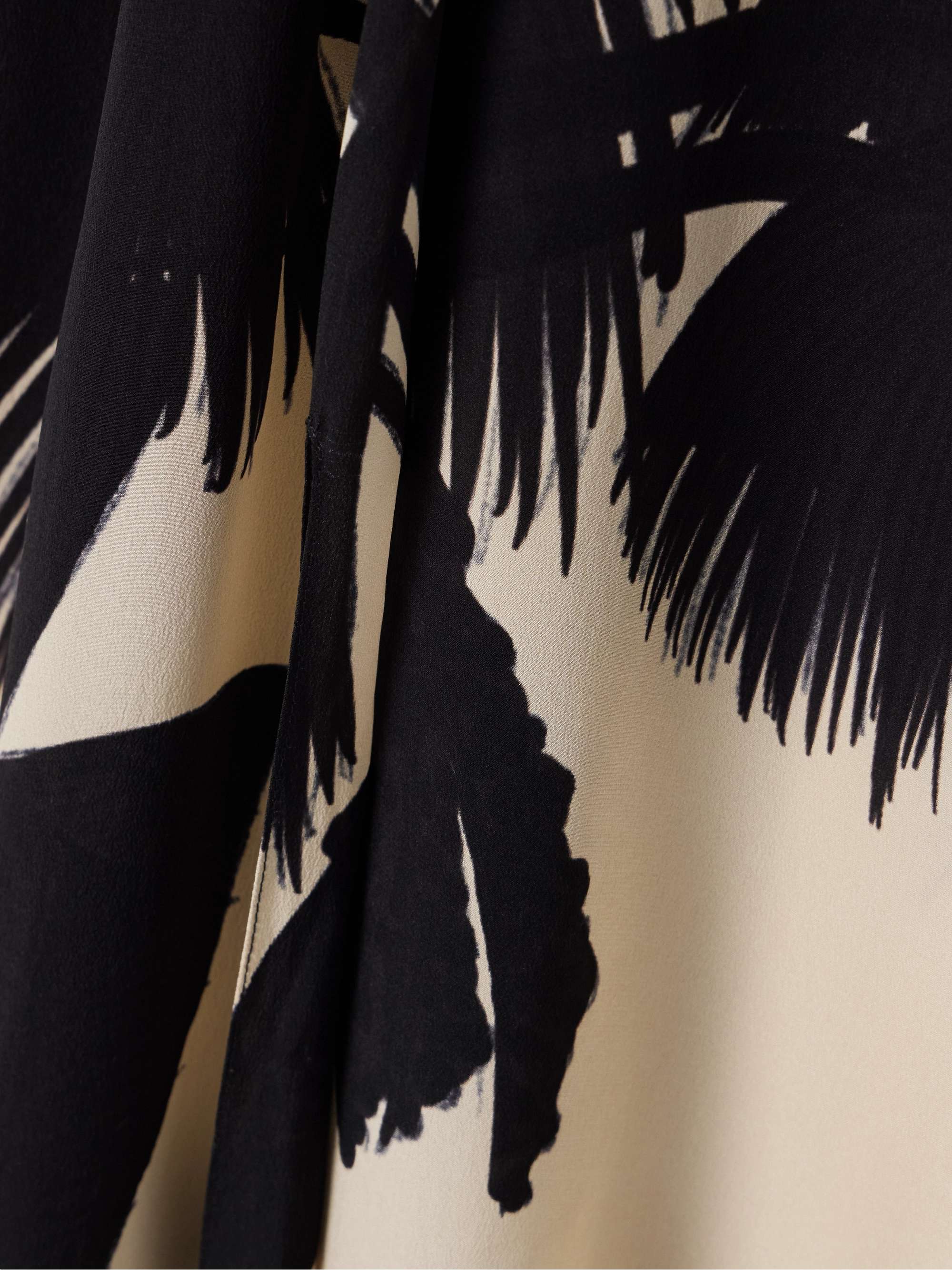Fascination of the East open-back pleated printed silk crepe de chine maxi dress view