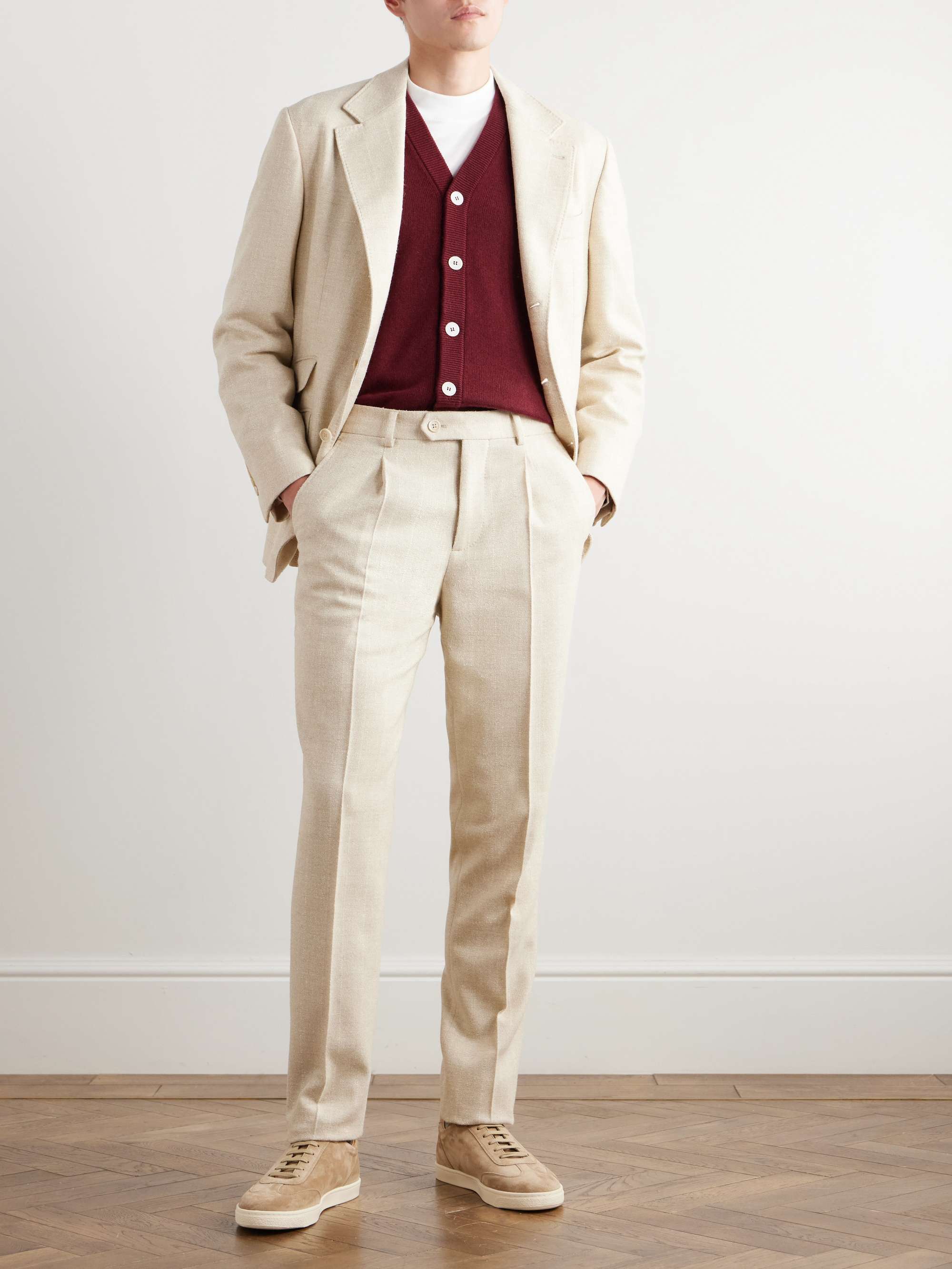Slim-Fit Cashmere Cardigan view