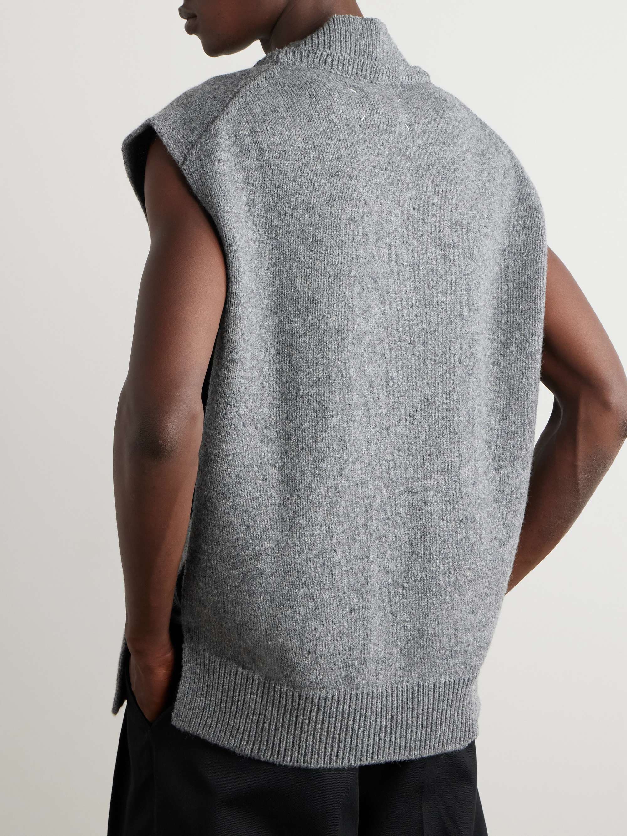 Wool, Linen and Cotton-Blend Sweater Vest view
