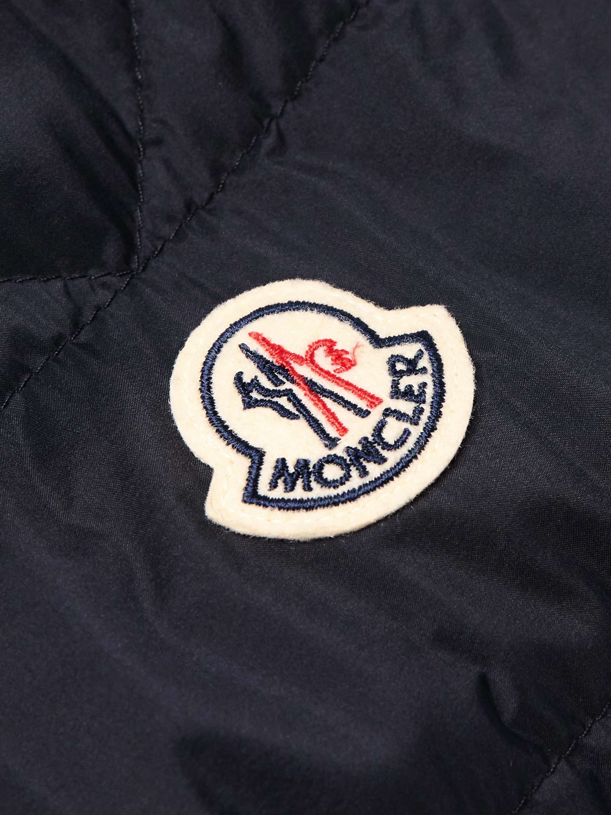 Slim-Fit Logo-Appliquéd Quilted Nylon Down Jacket view