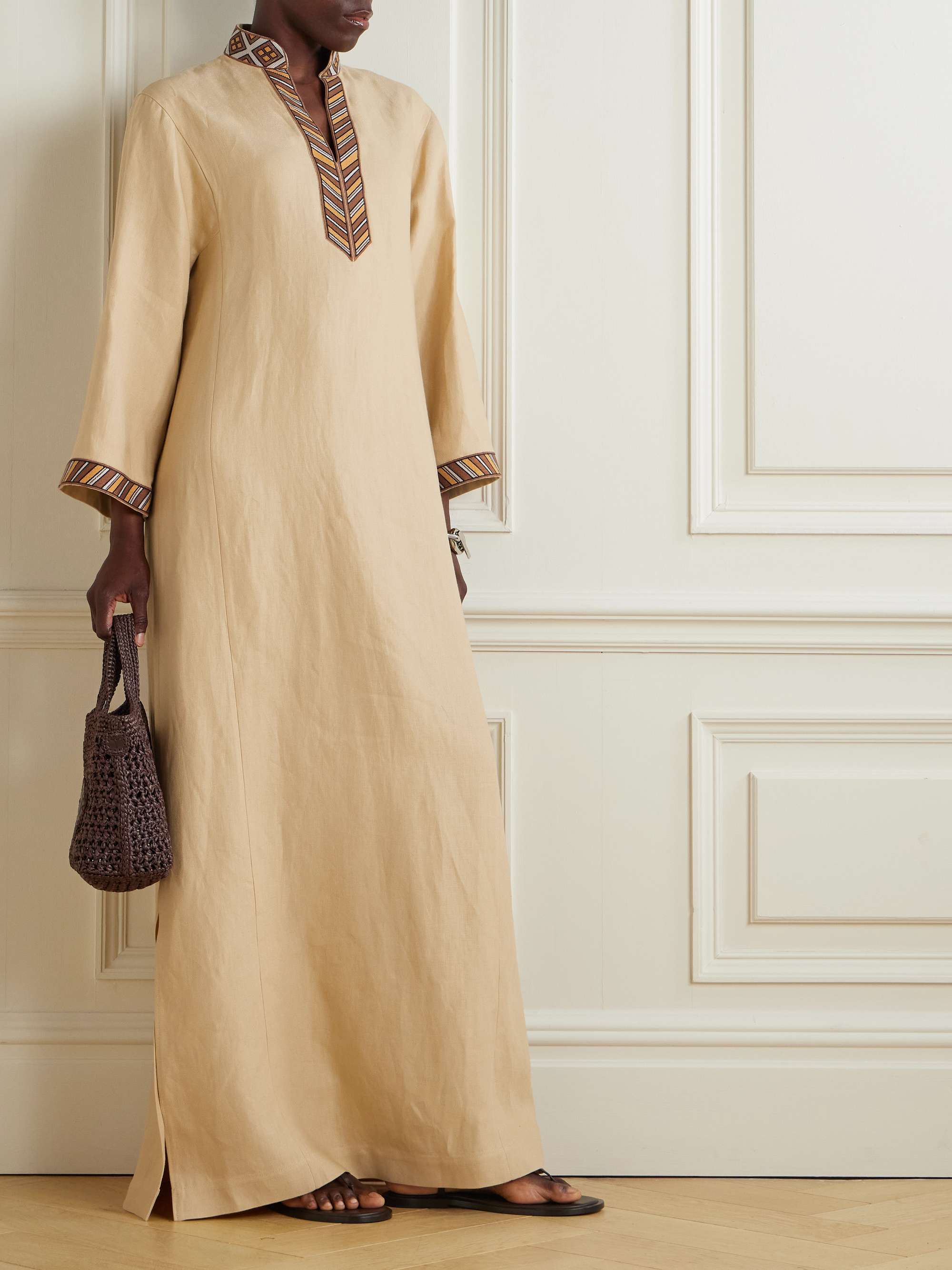 Linen maxi dress view