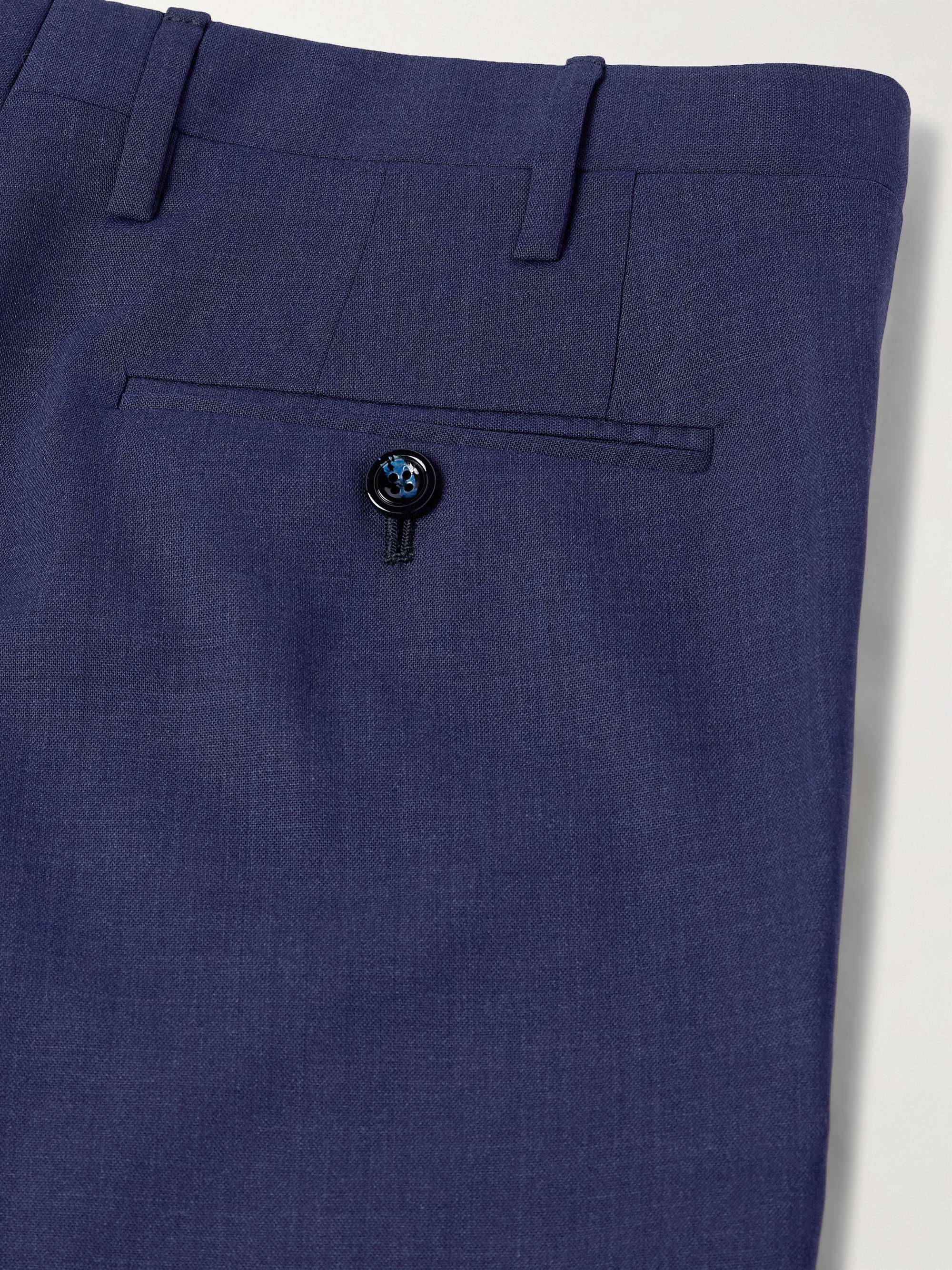Tapered Virgin Wool Suit Trousers view