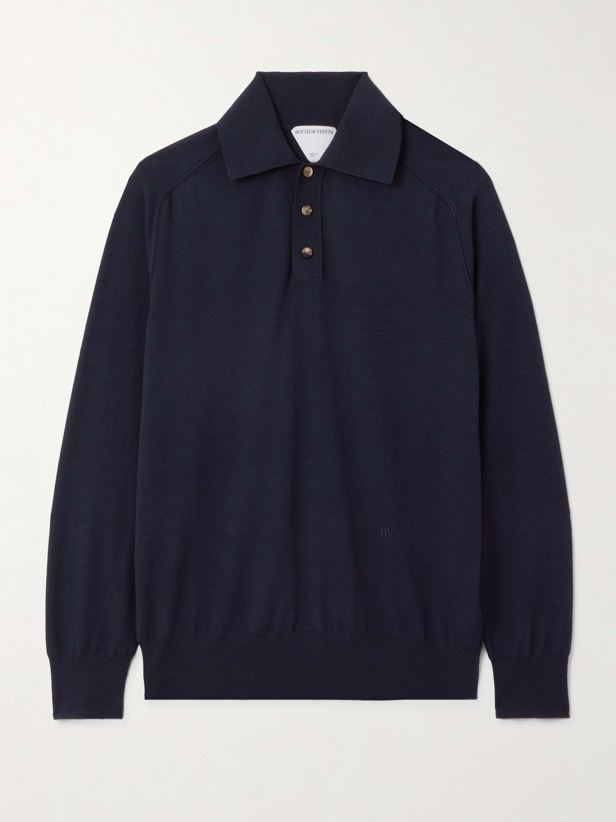 Wool polo shirt view