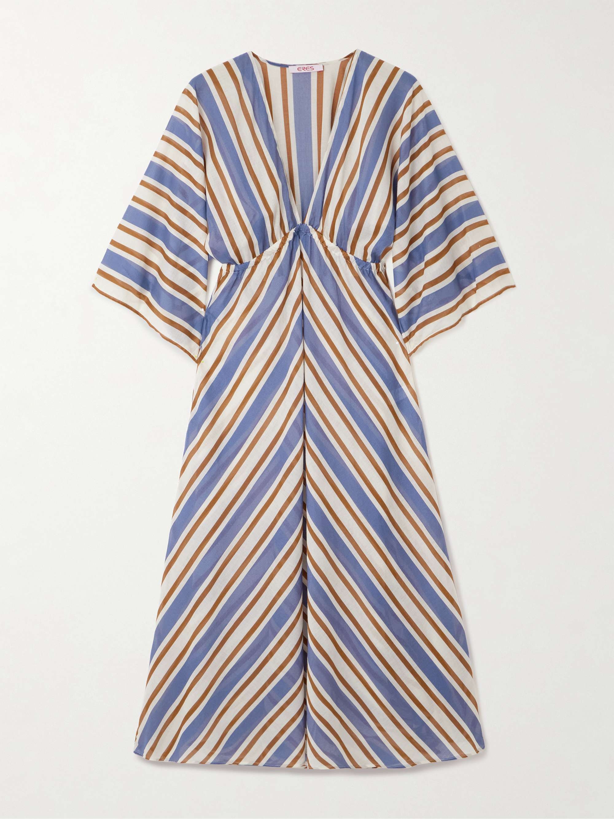 Sailor Summer striped cotton-voile kaftan view