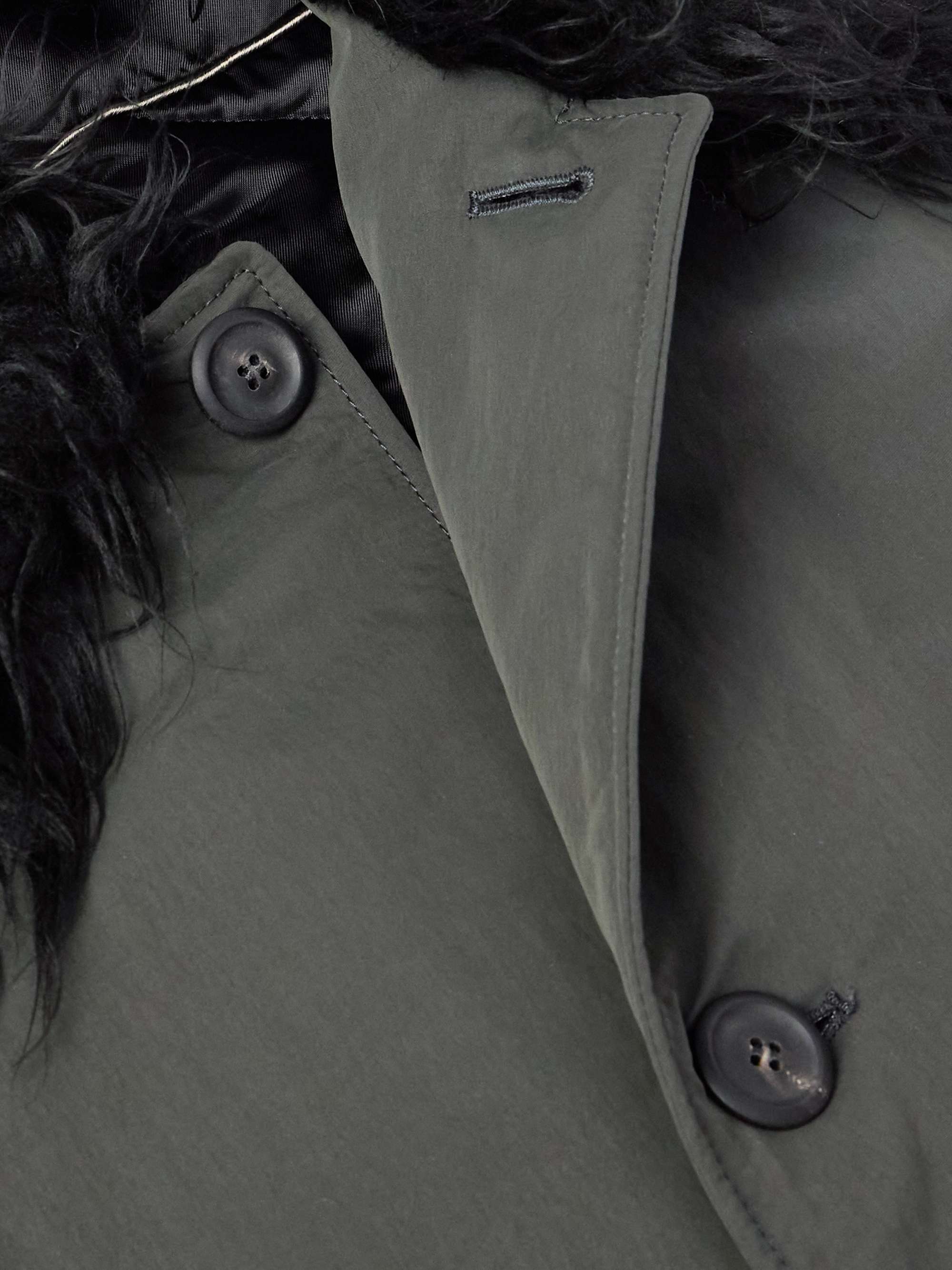 Polar Faux Fur-Trimmed Tech-Shell Coat view