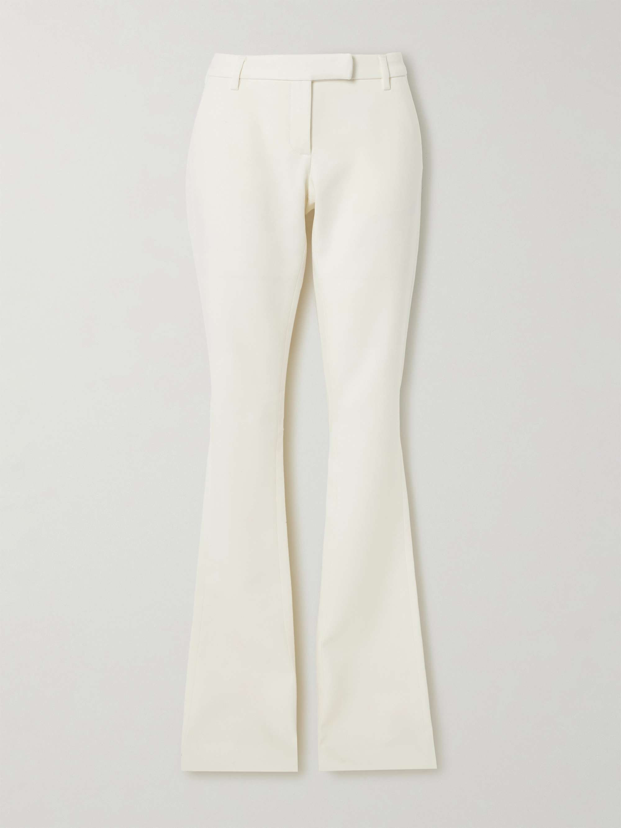 Wool-blend twill flared pants view
