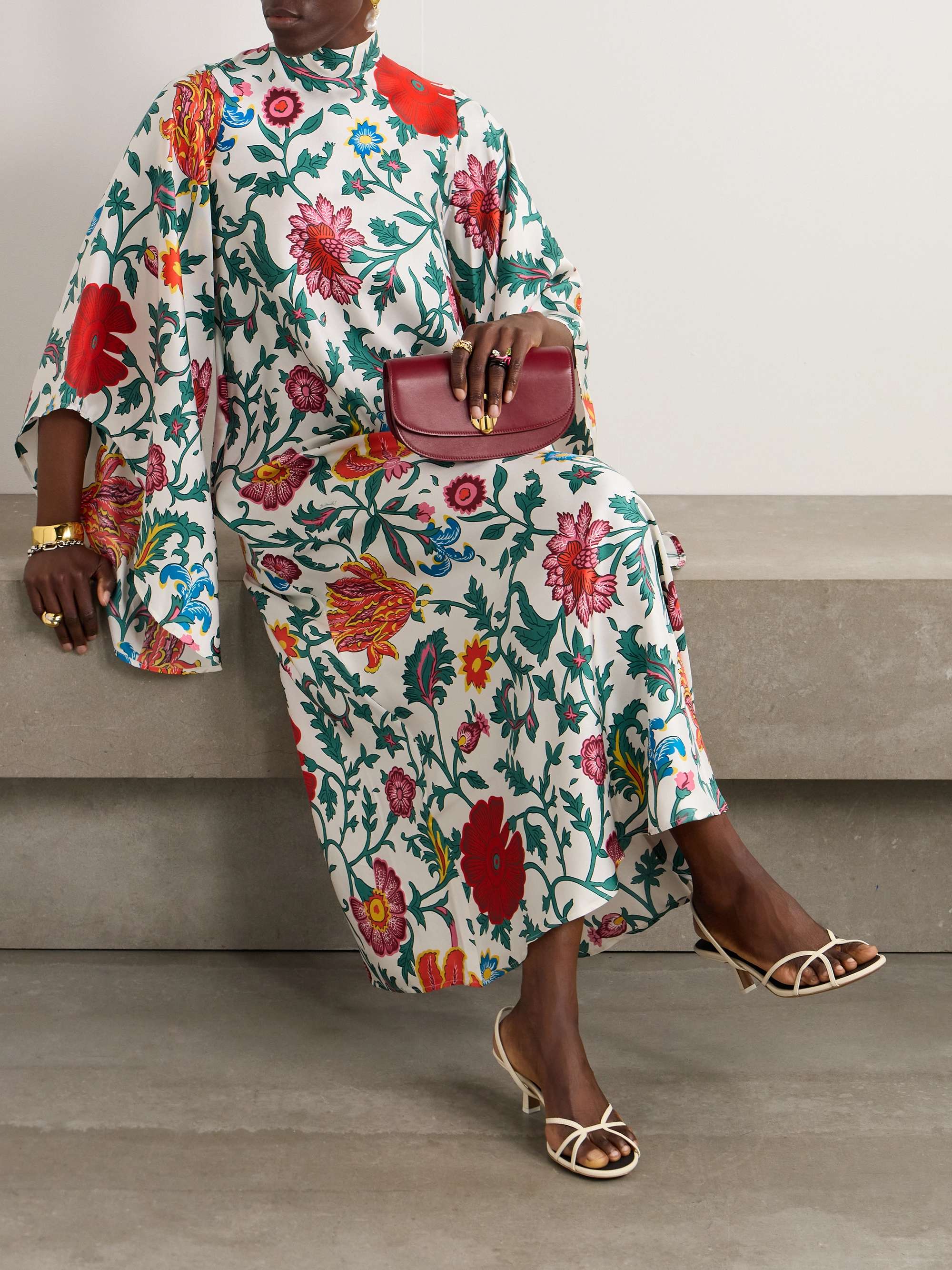 + Orlebar Brown Magnifico floral-print silk-twill midi dress view