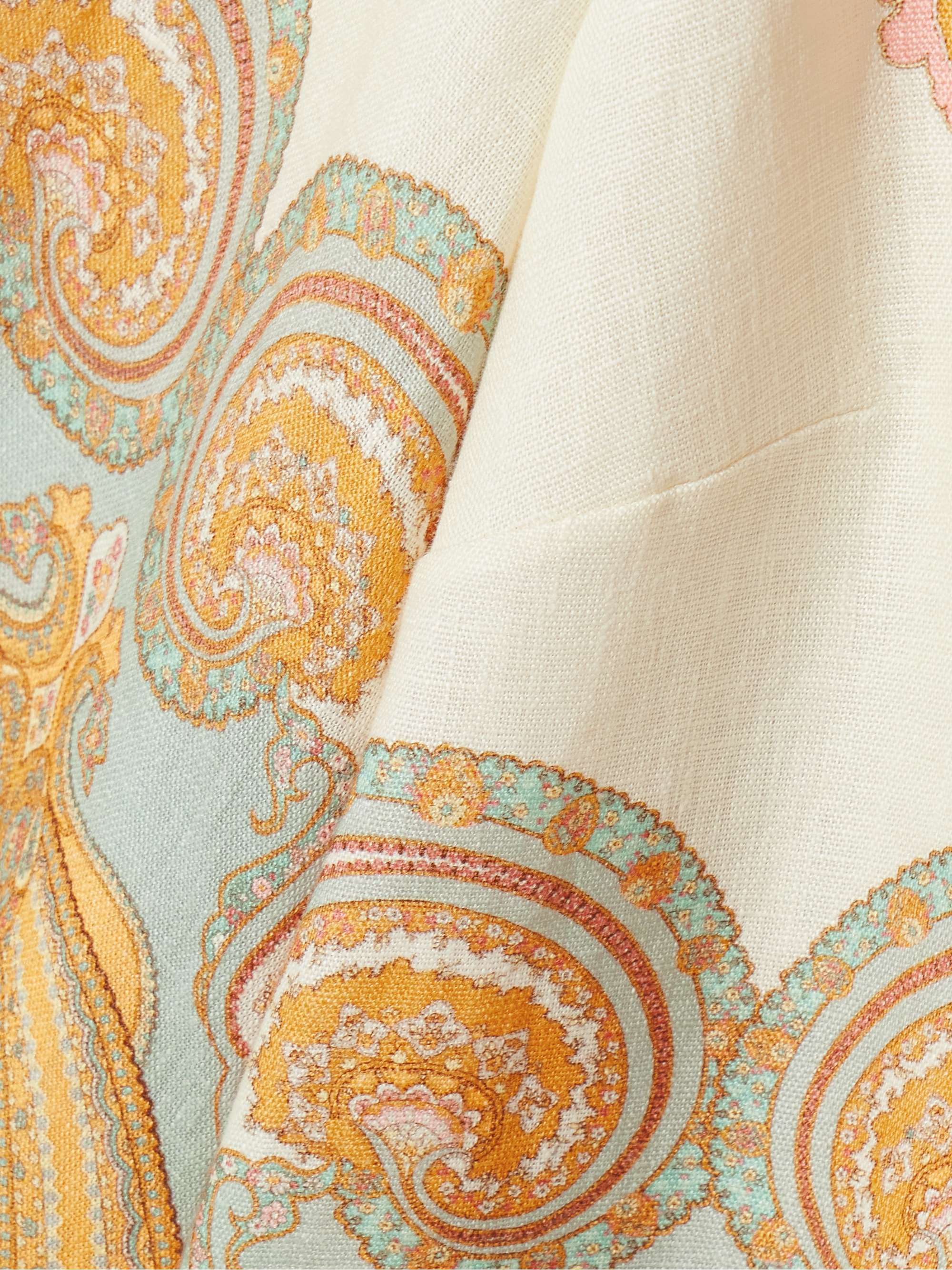 Maxine printed linen mini dress view