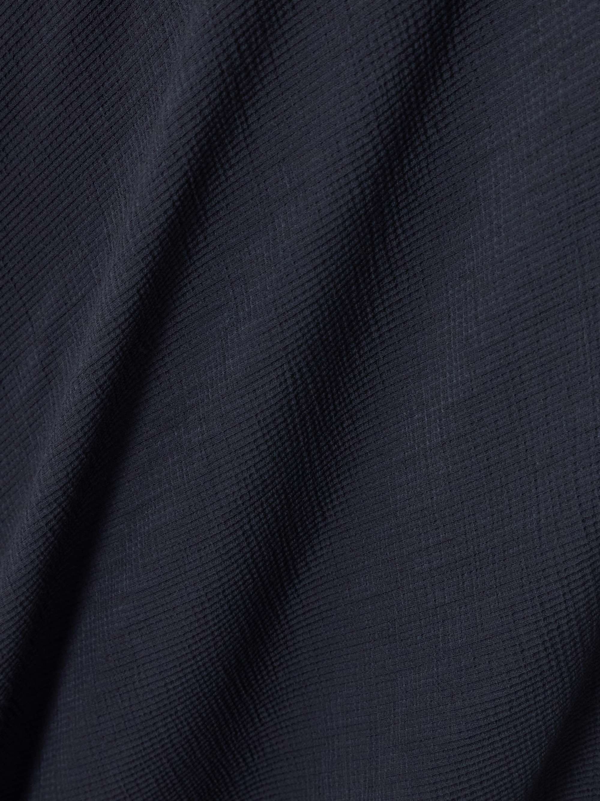 Smocked LENZING™ ECOVERO™, ENKA® and wool-blend midi dress view
